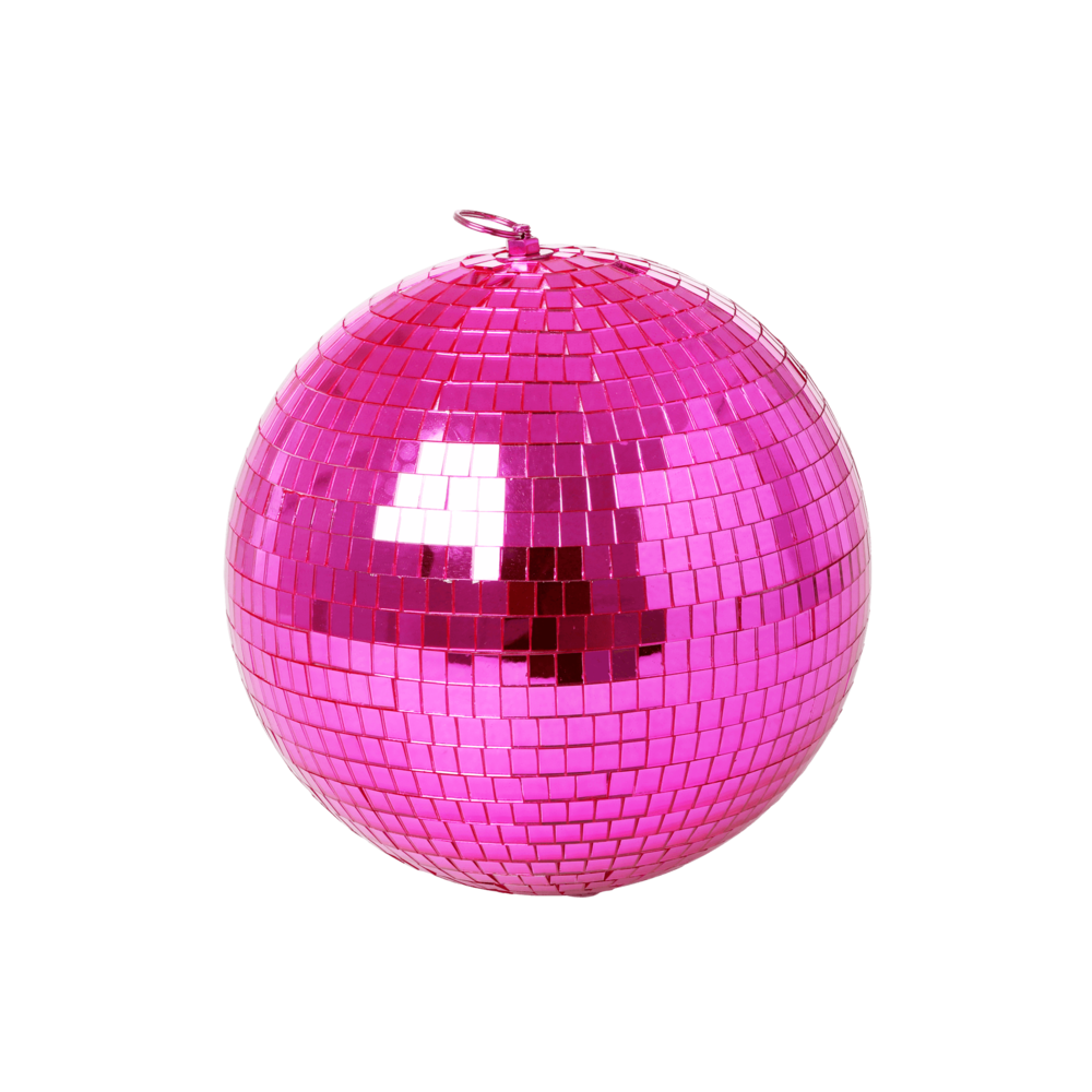 RICE pinke Diskokugel,  Ø20 cm