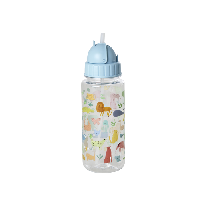 Plastik Flasche Sweet Jungle Print, blau 