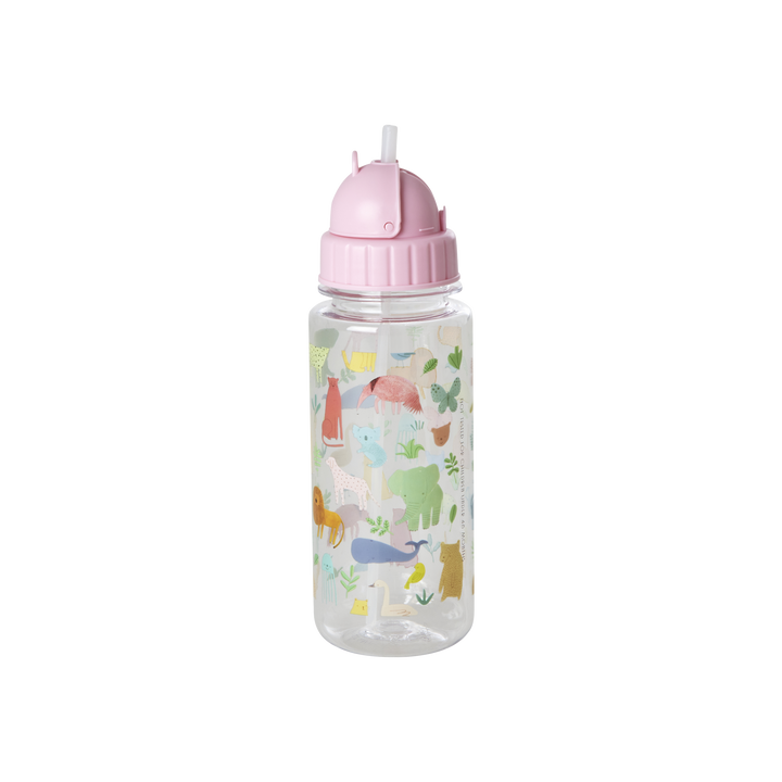 Plastik Flasche Sweet Jungle Print, pink 