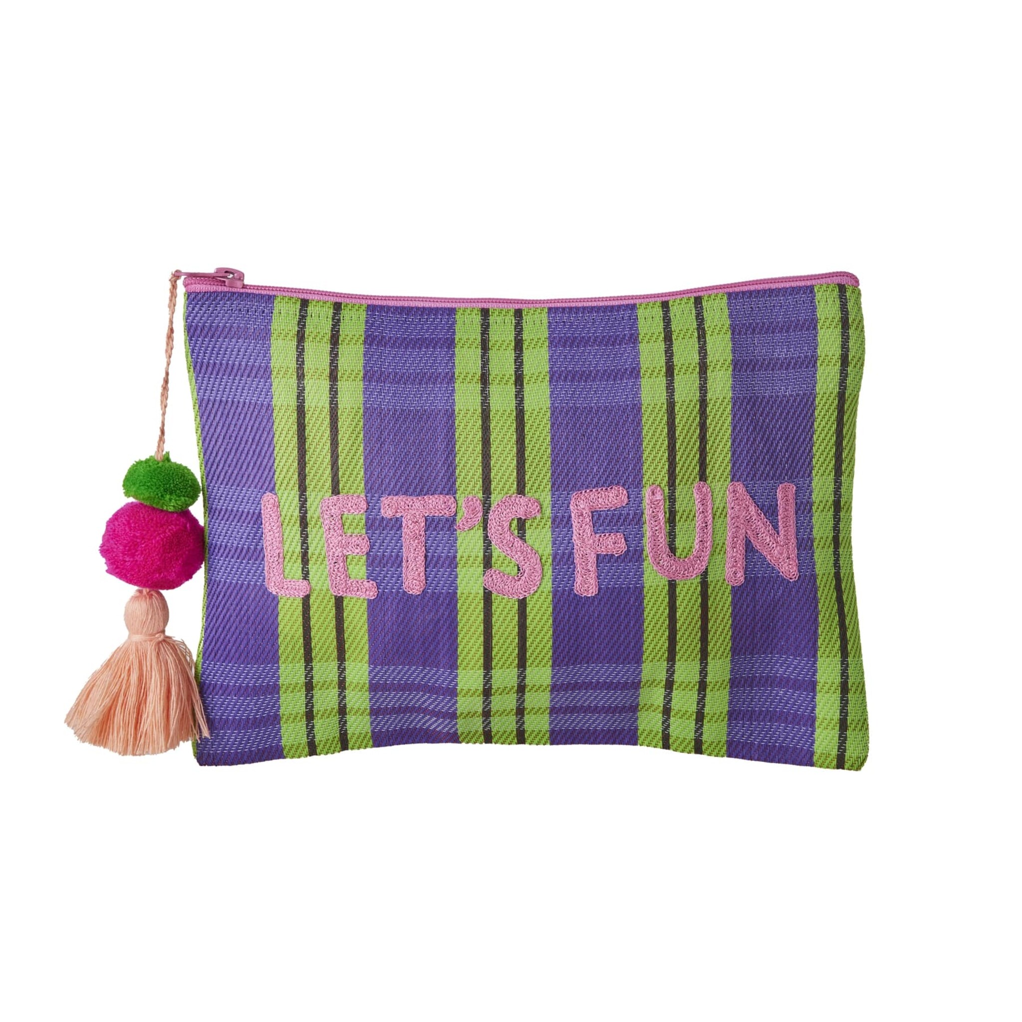 Recycelte Kosmetik Tasche, bunt