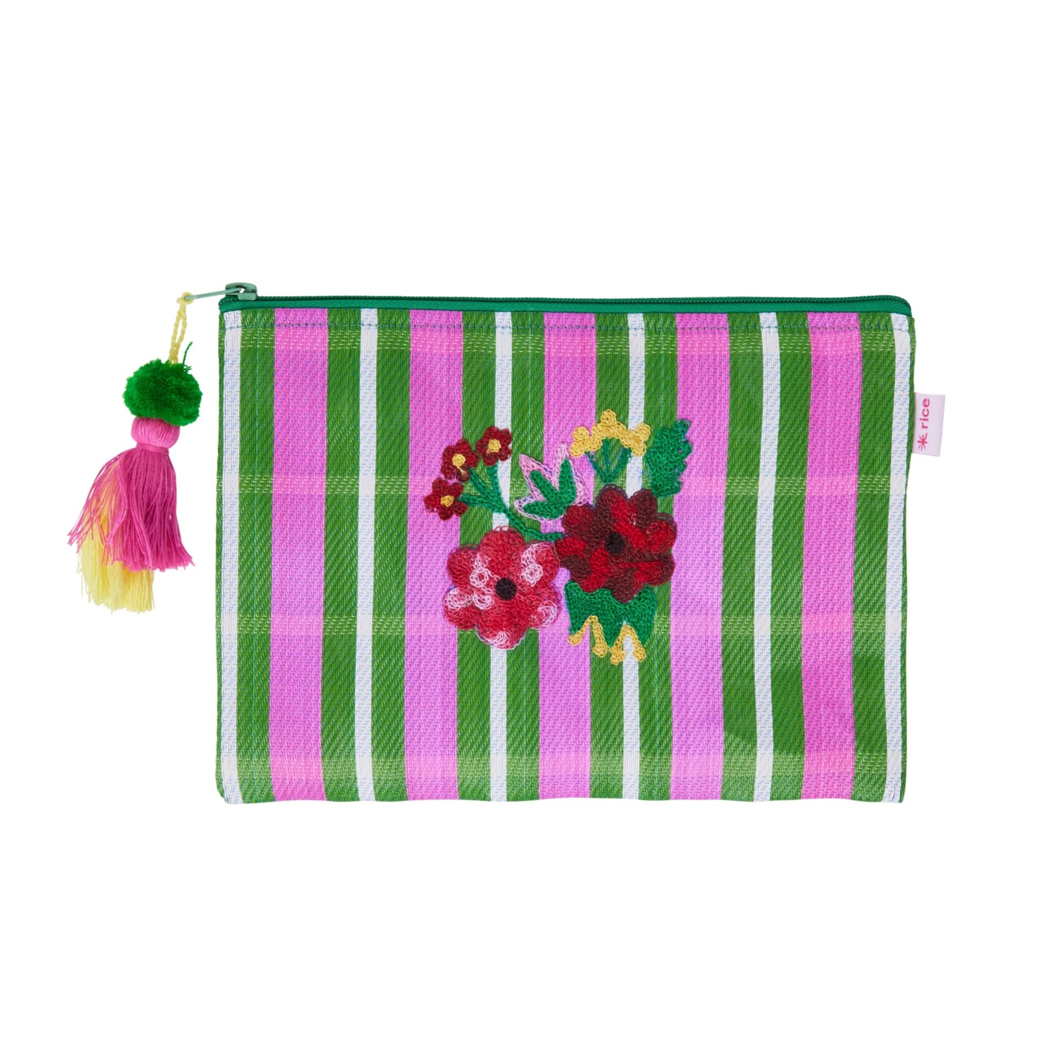 Recycelte Kosmetik Tasche, bunt