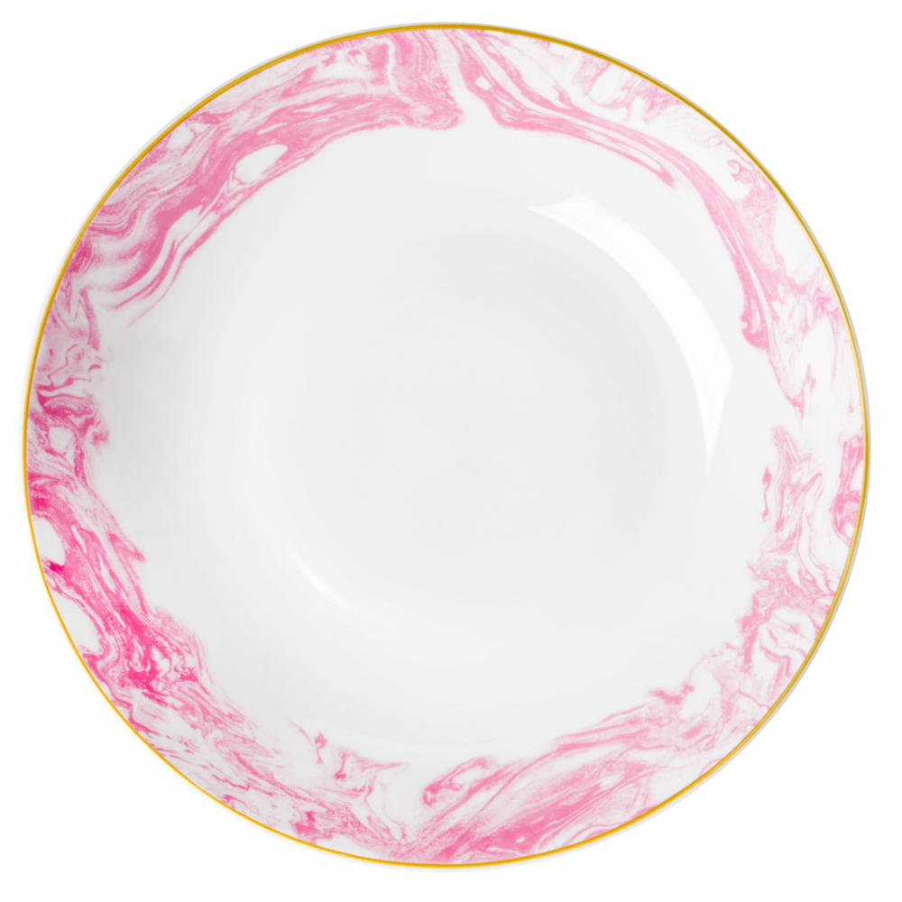 RICE Servierschüssel Marble, pink 