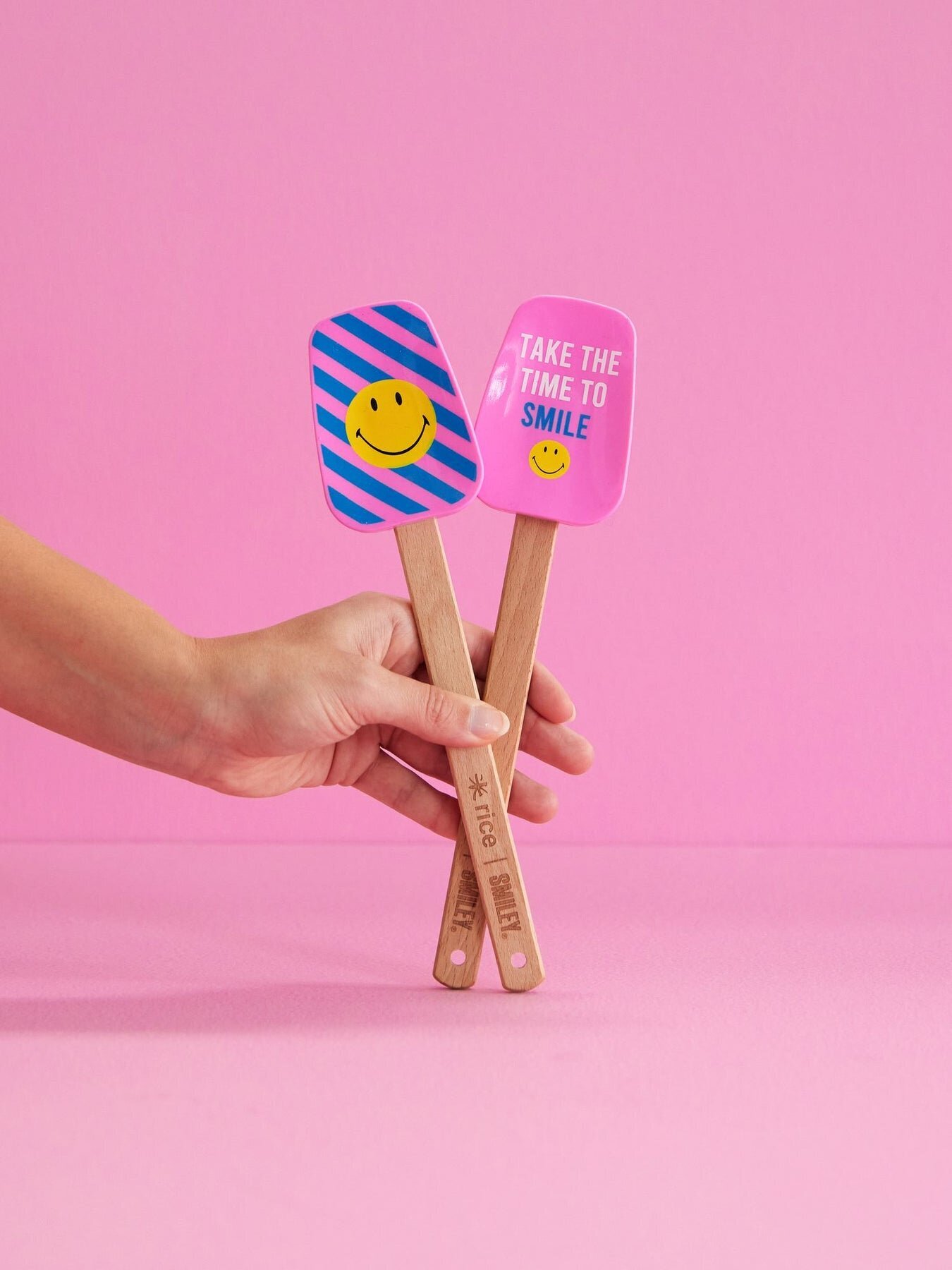 Silicon Schaber Smiley 2er, pink 