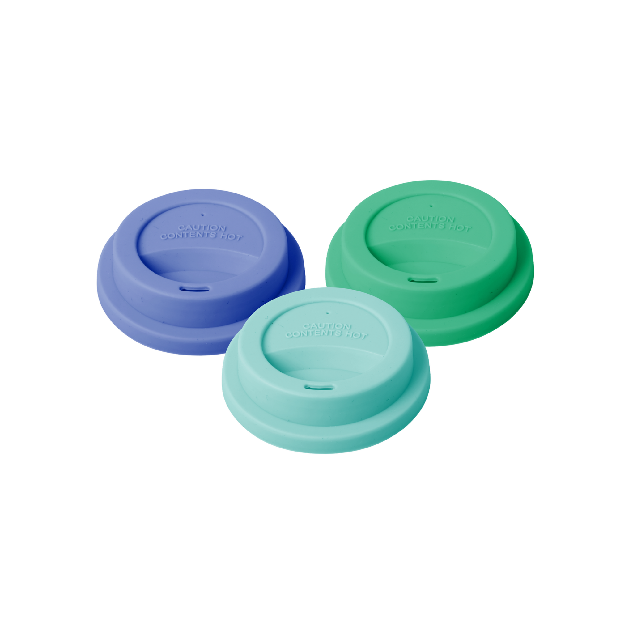 Silikon Deckel für Melamin Becher 3er, blau 