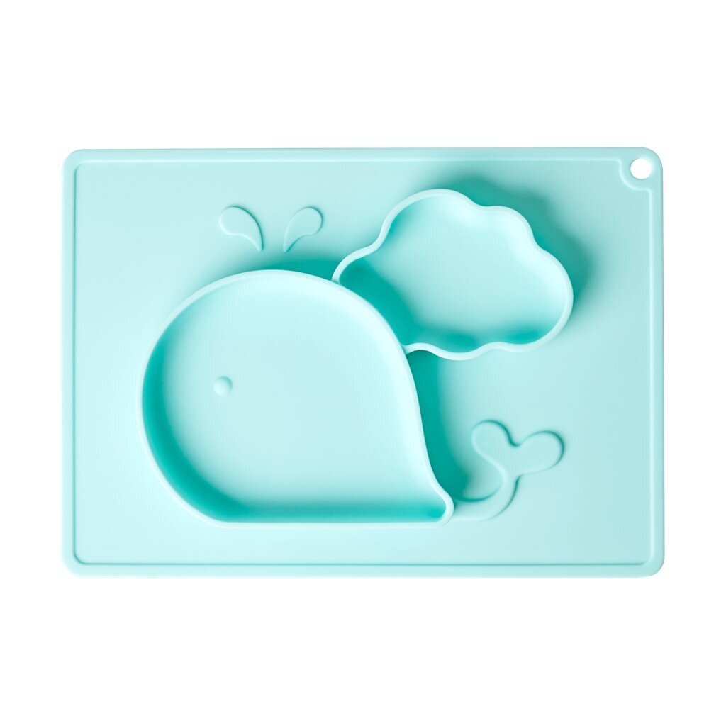Silikon Kinderteller Wal, mint 