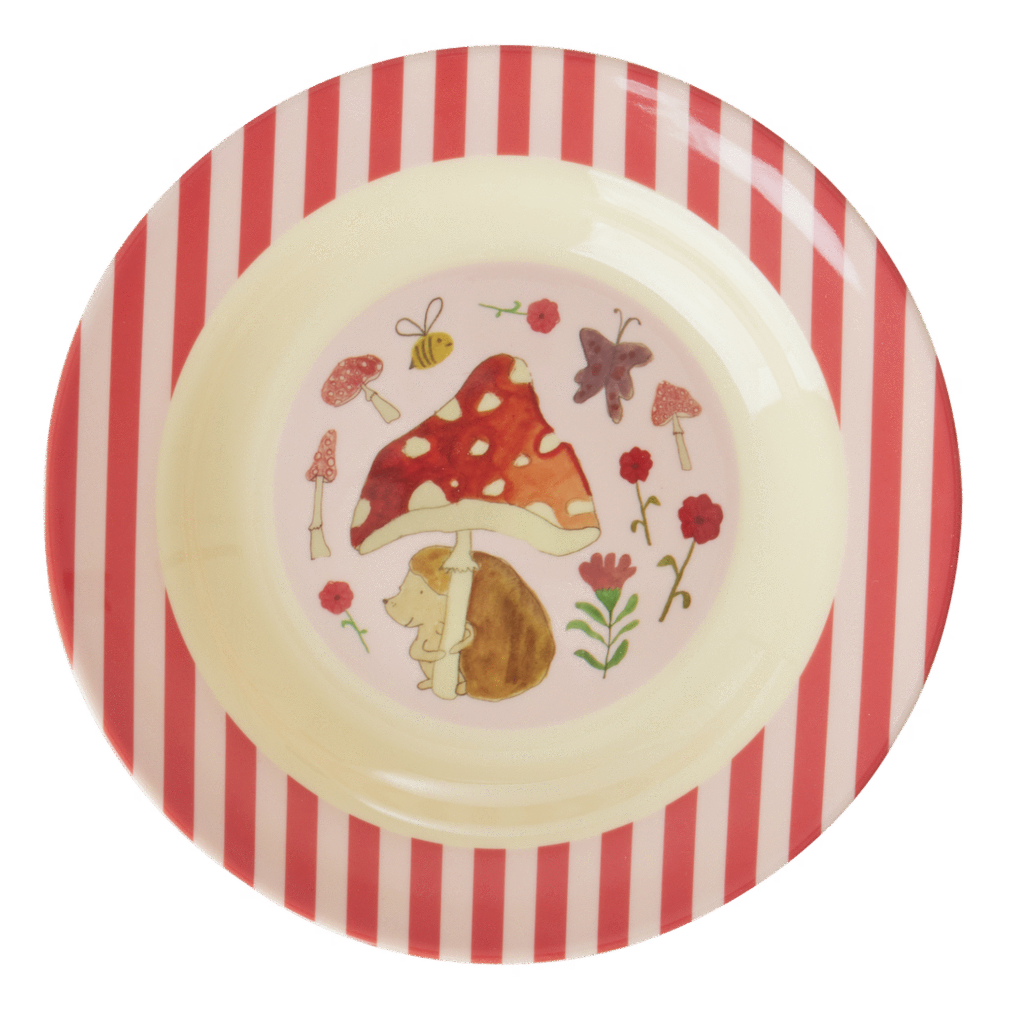Tiefer Kinderteller Happy Forest, pink