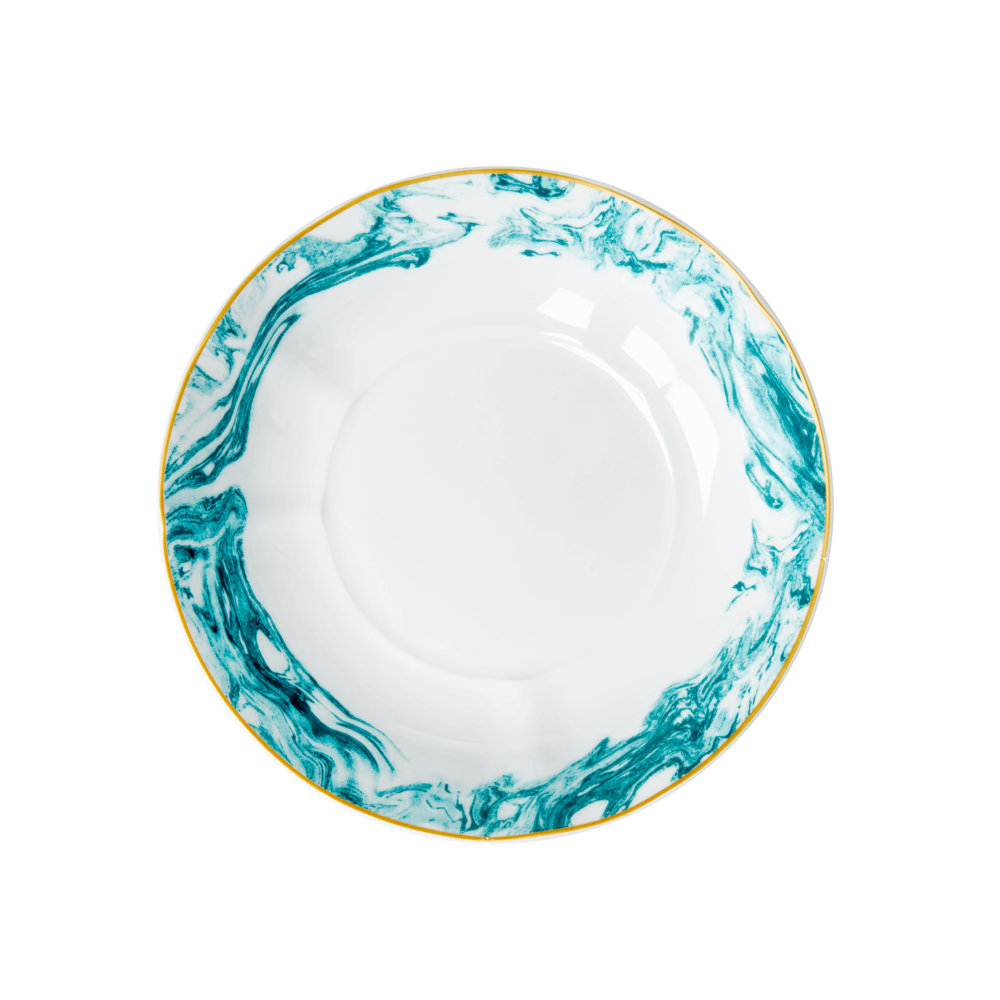 RICE tiefer Teller Marble, jade 
