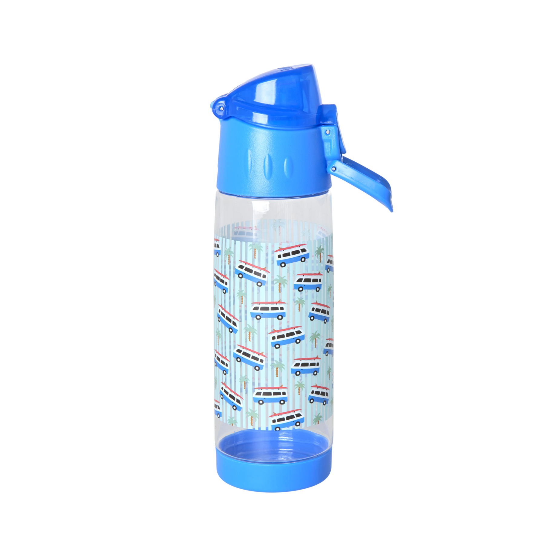 Trinkflasche Car Print, blau 