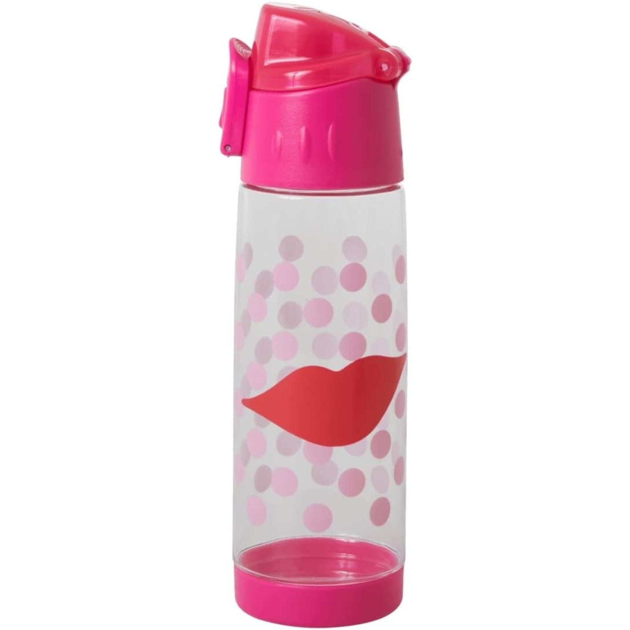 Trinkflasche Kiss Print, pink 
