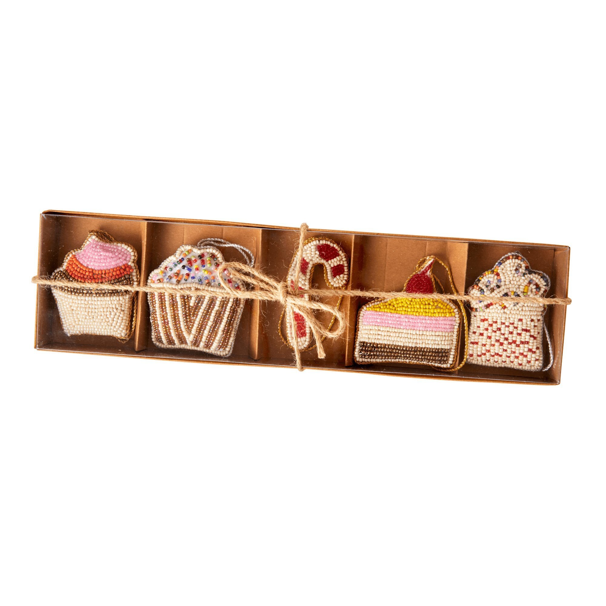 Weihnachtsanhänger Geschenkbox, mehrfarbig 