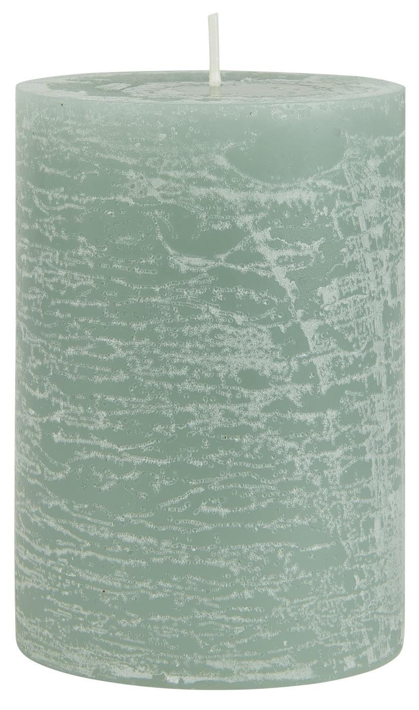 IB Laursen Rustikale Stumpenkerze, hellgrün Höhe 10 cm, Ø 7 cm