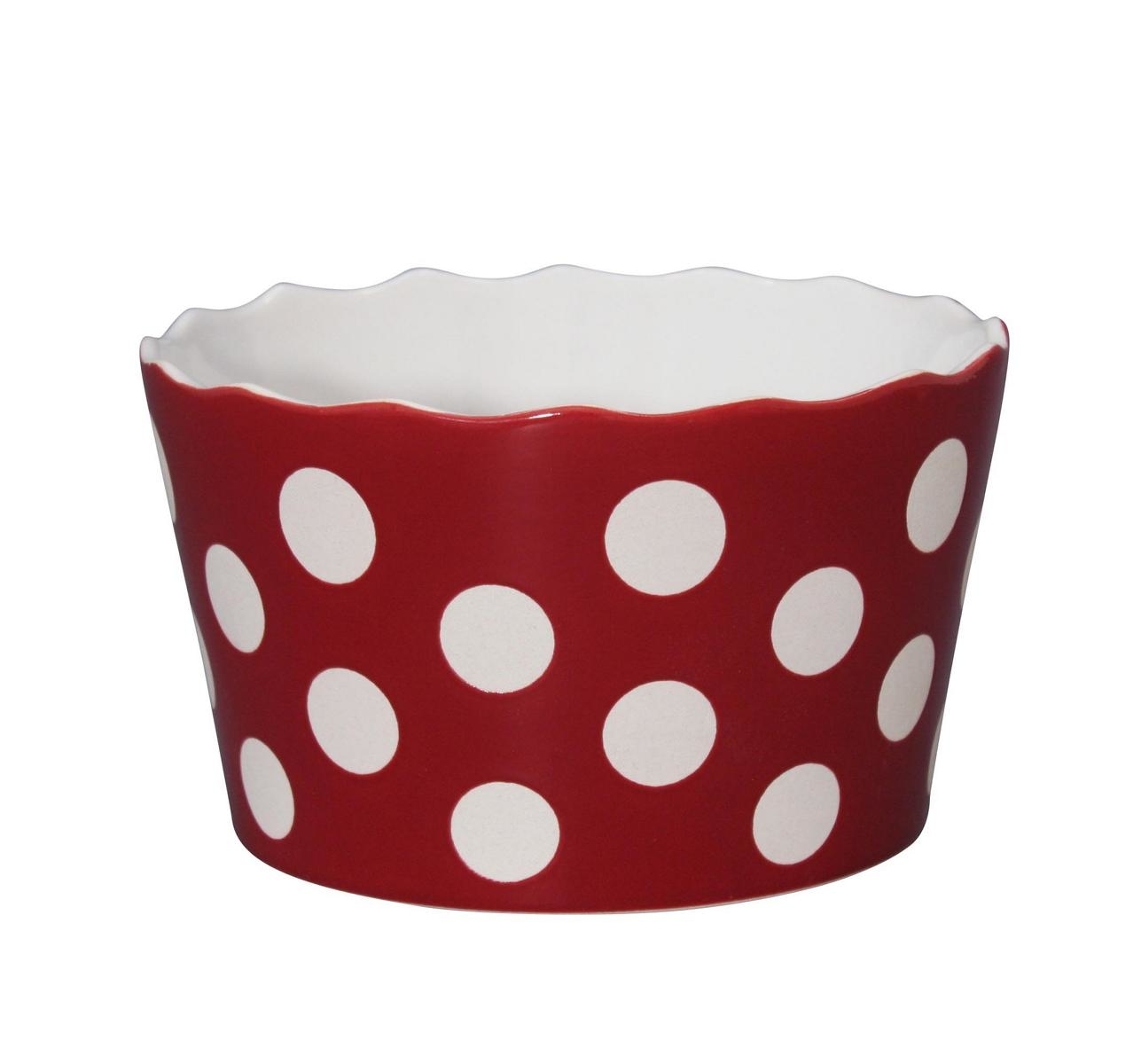 Krasilnikoff, Schale, Medium, Punkte, rot 