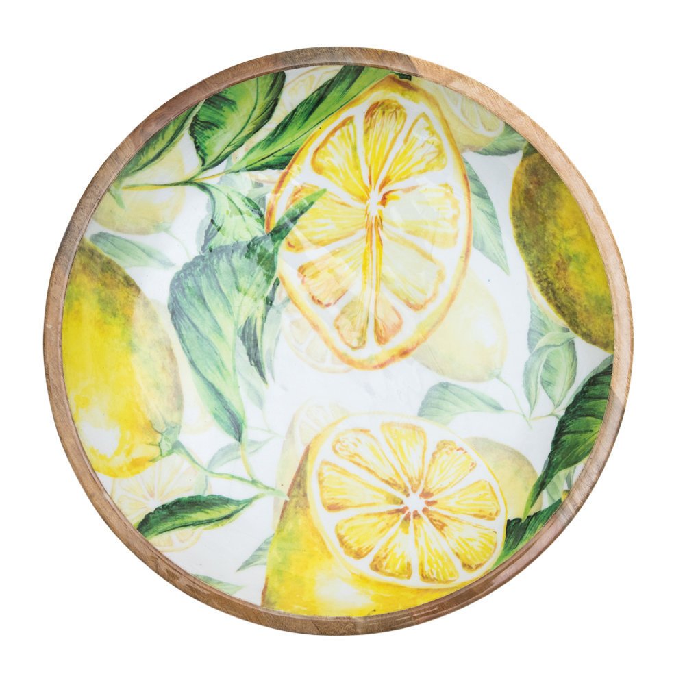 Schüssel Lemon Mangoholz, gelb Ø 38 cm
