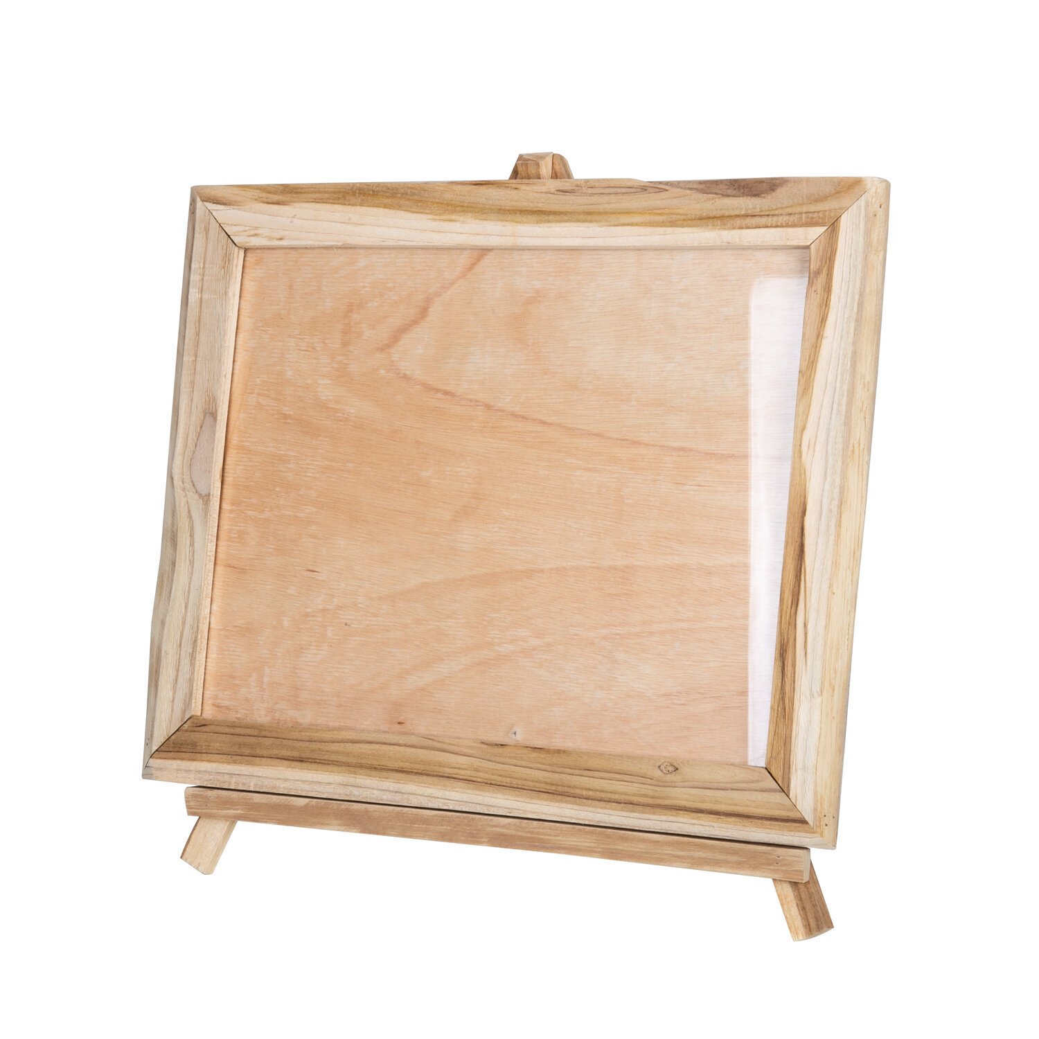 Teakholz-Bilderrahmen mit Ständer L, natur 