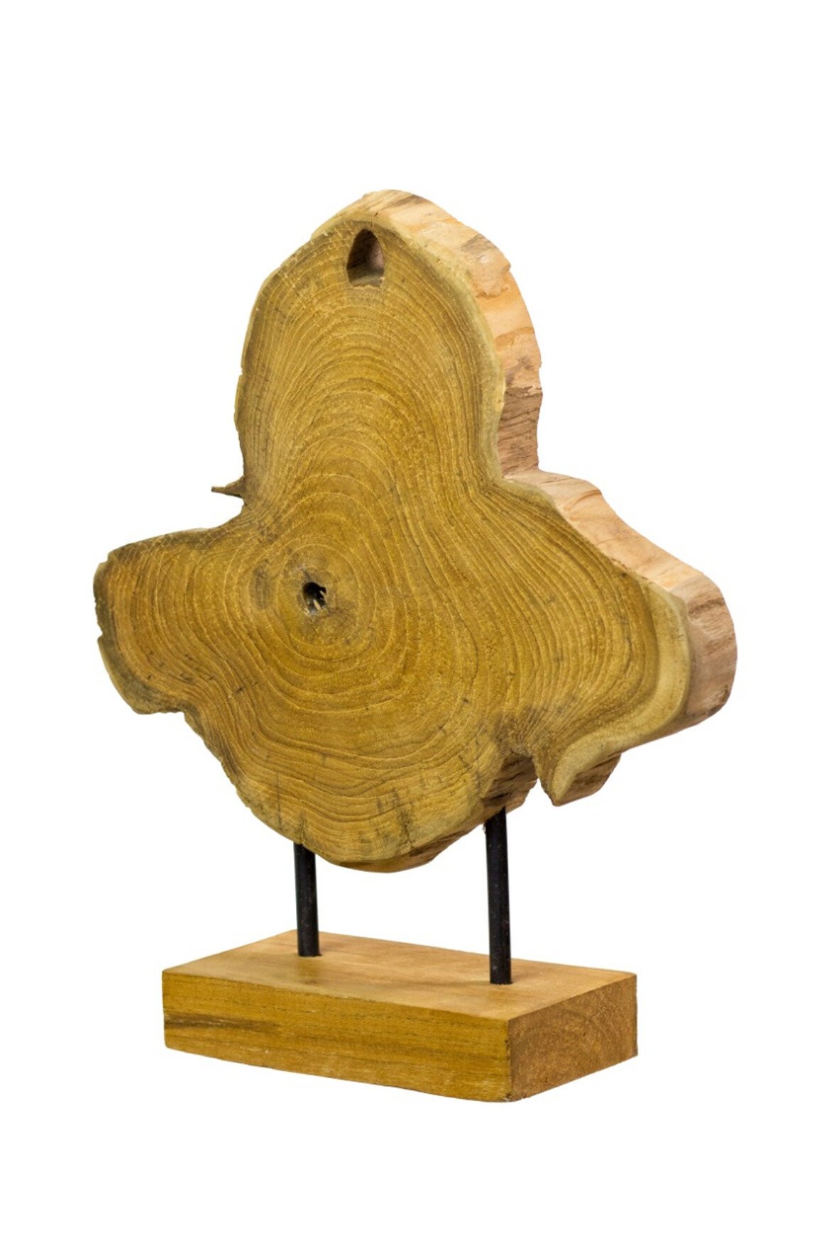 Unikat-Dekoscheibe WOOD, auf Ständer, natur 