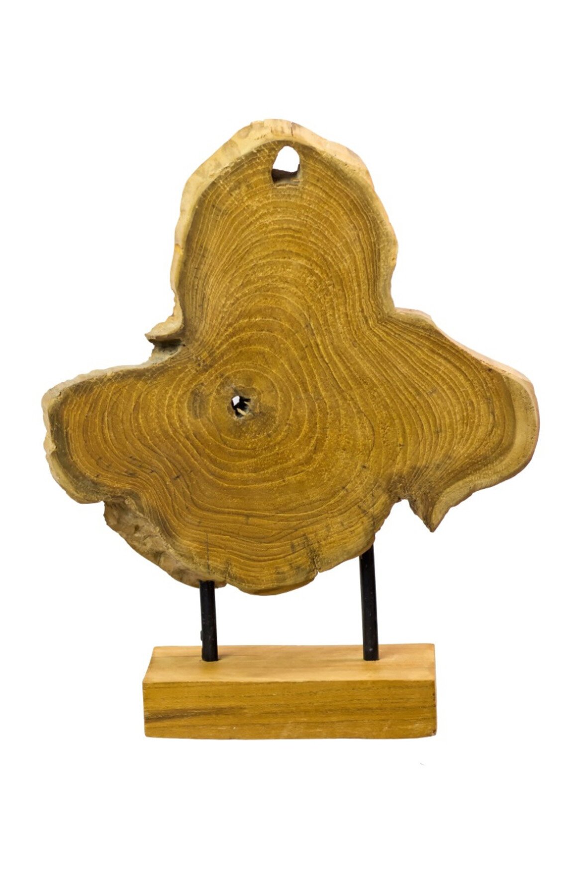 Unikat-Dekoscheibe WOOD, auf Ständer, natur 