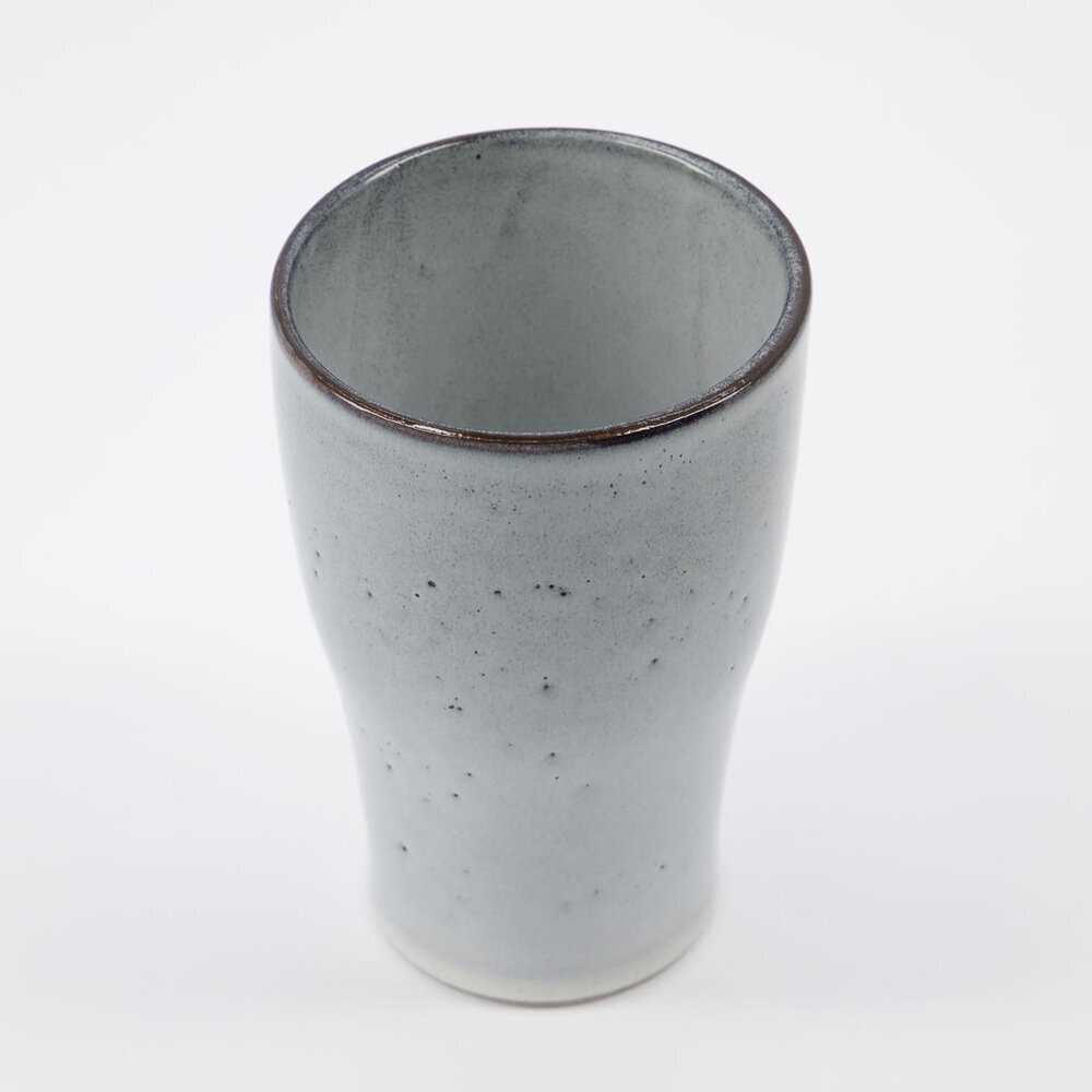 2er Set Thermobecher Liss, hellgrau 