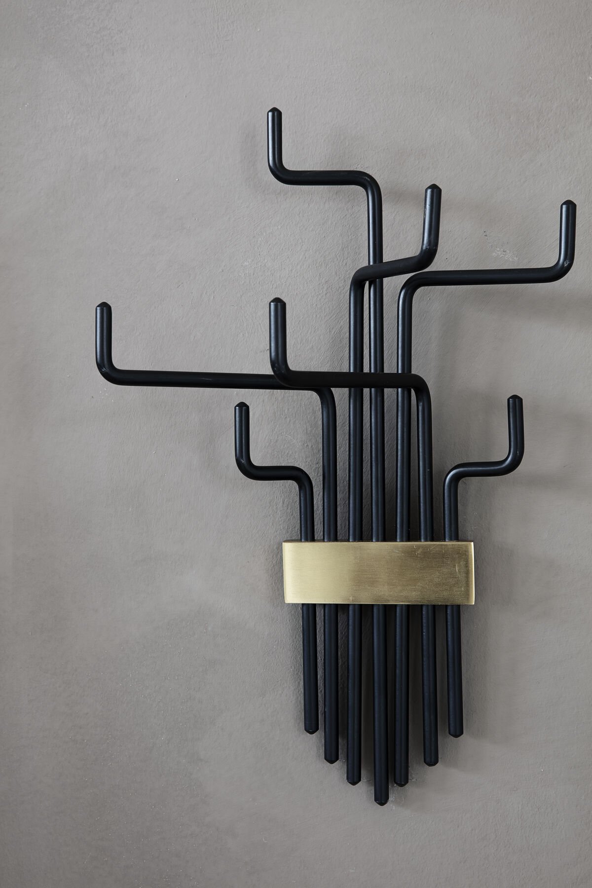 Garderobe Pipes, schwarz 