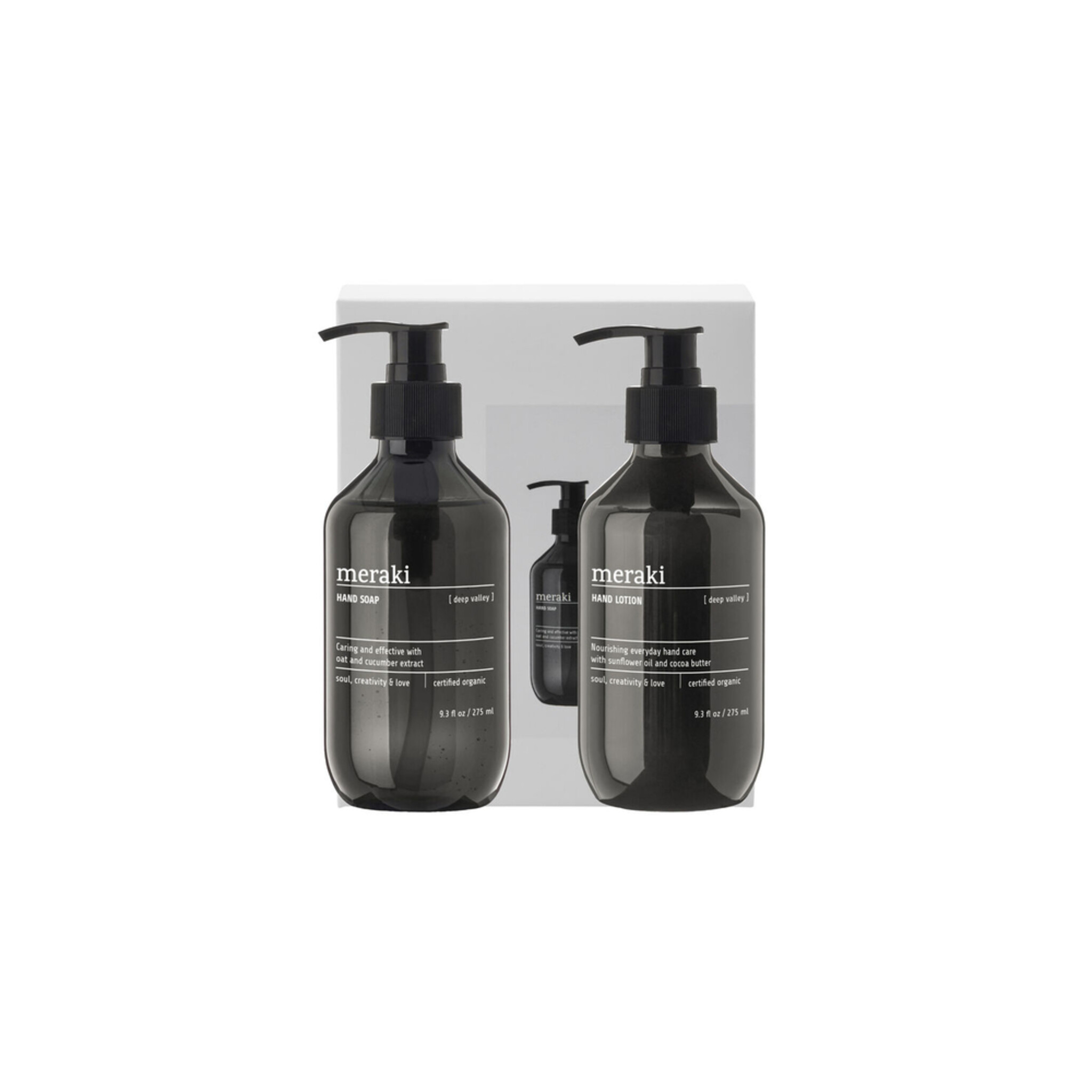 Geschenkbox Deep Valley Handseife und Handlotion, weiss 