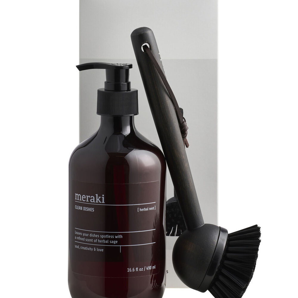 Geschenkbox, Geschirrspülmittel mit Bürste,  490ml