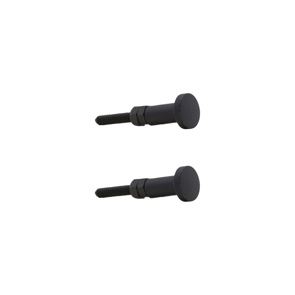 Griff Knop rund 2er Set, schwarz Länge 4,5 cm, ∅ 1,5 cm