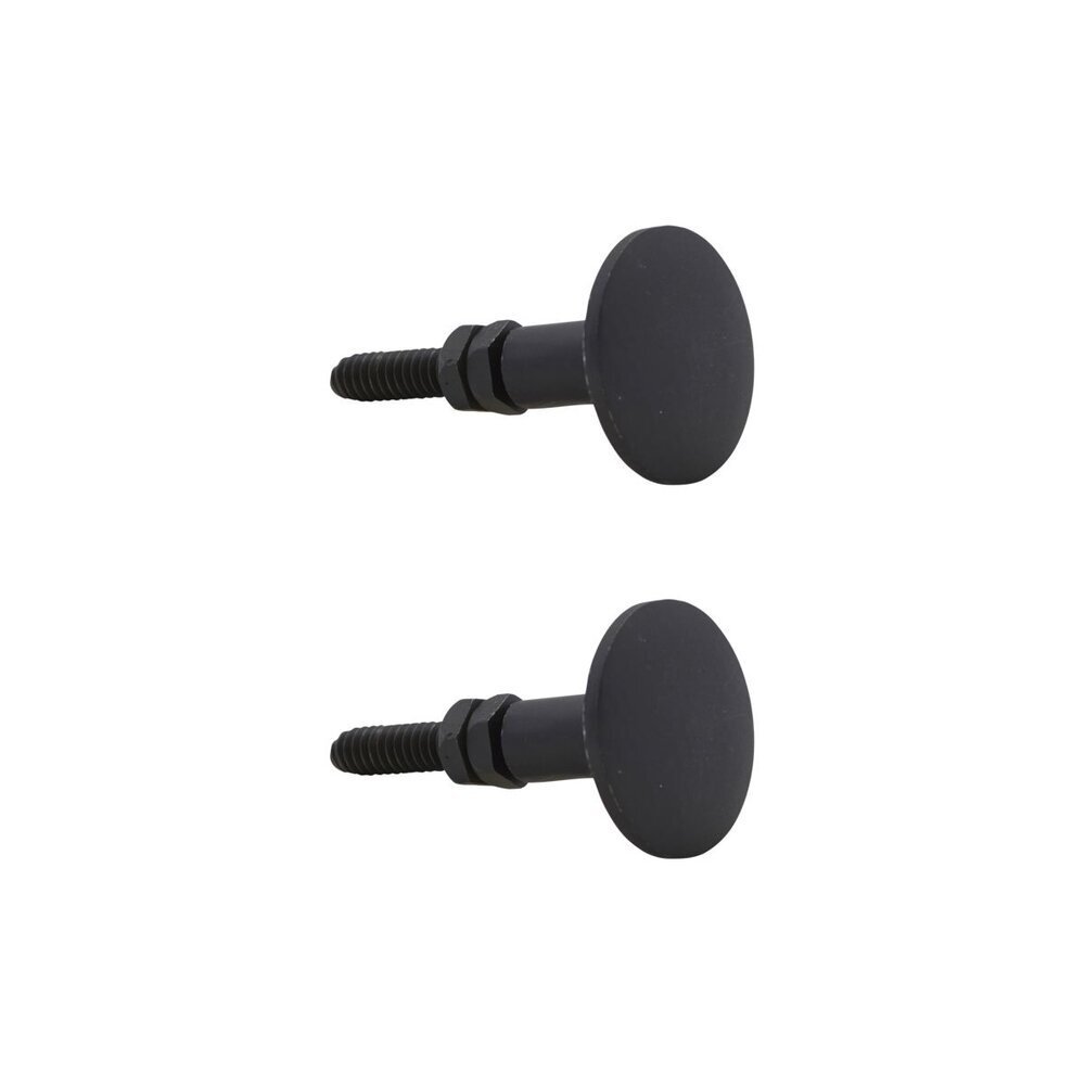 Griff Knop rund 2er Set, schwarz Länge 5 cm, ∅ 3 cm