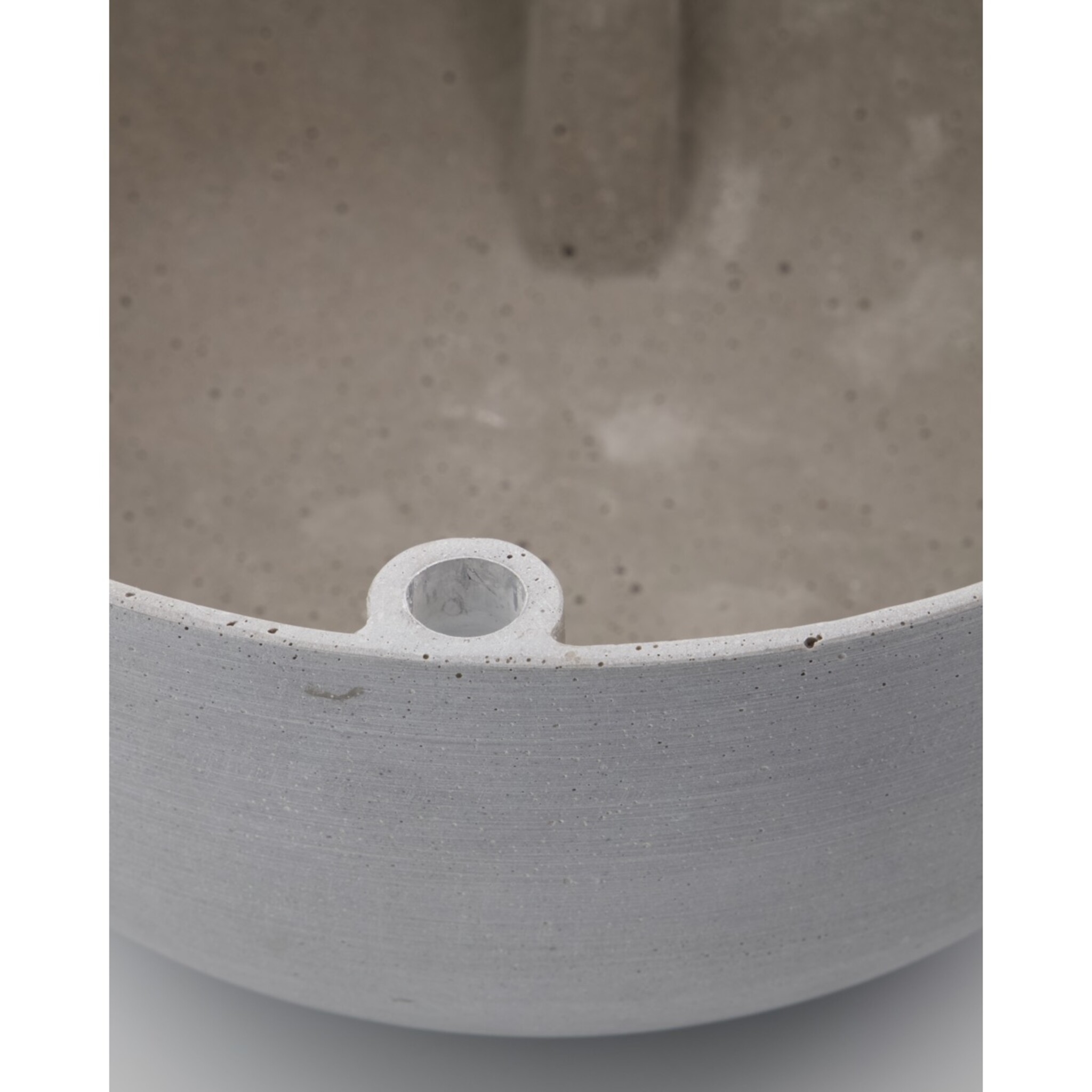 Kerzenständer Marb, Schüsselform, grau 