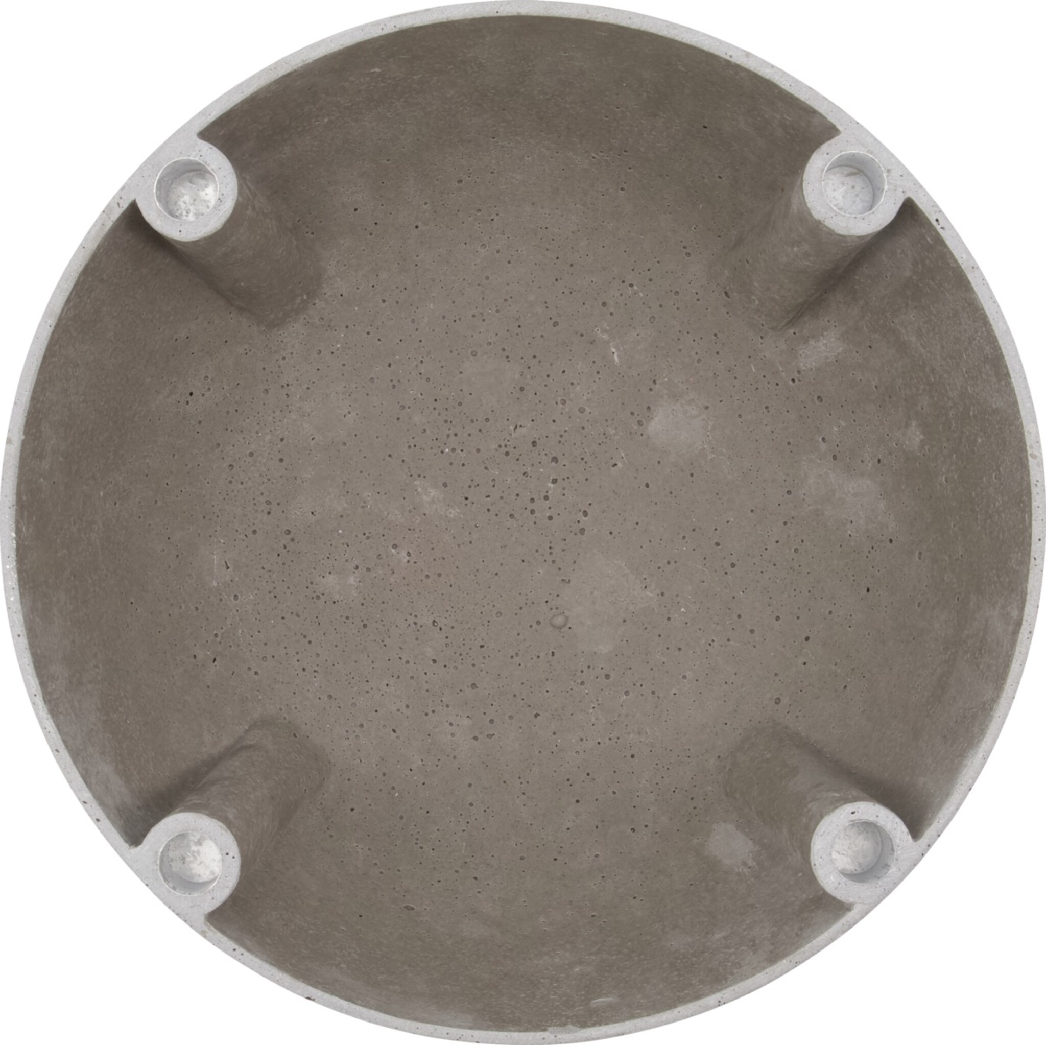 Kerzenständer Marb, Schüsselform, grau 