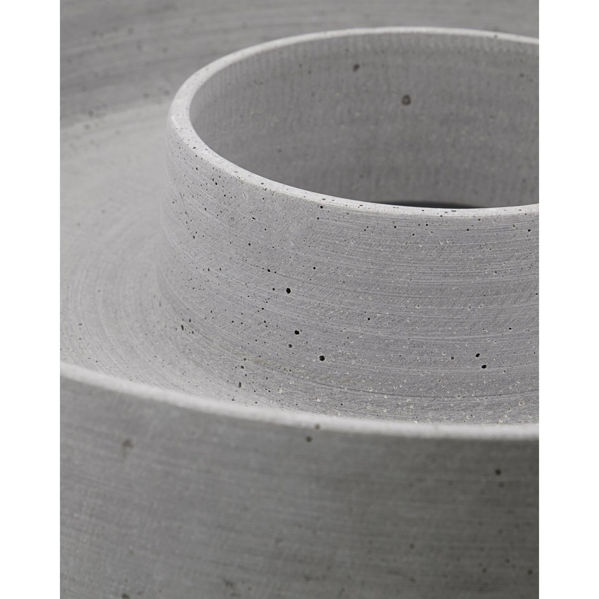 Kerzenständer The Ring, grau Ø 45 cm, Höhe 8 cm