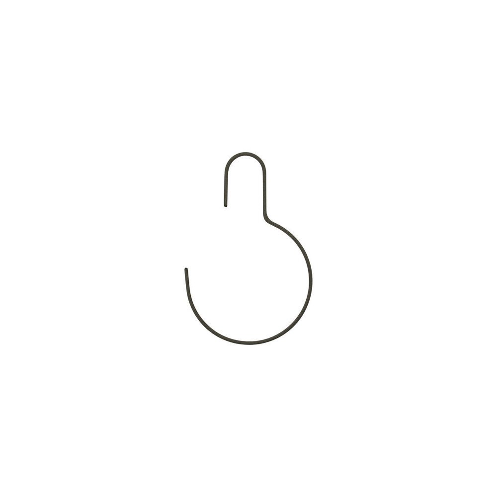 Kleiderbügel Wire 3er Set rund, dunkelgrau 