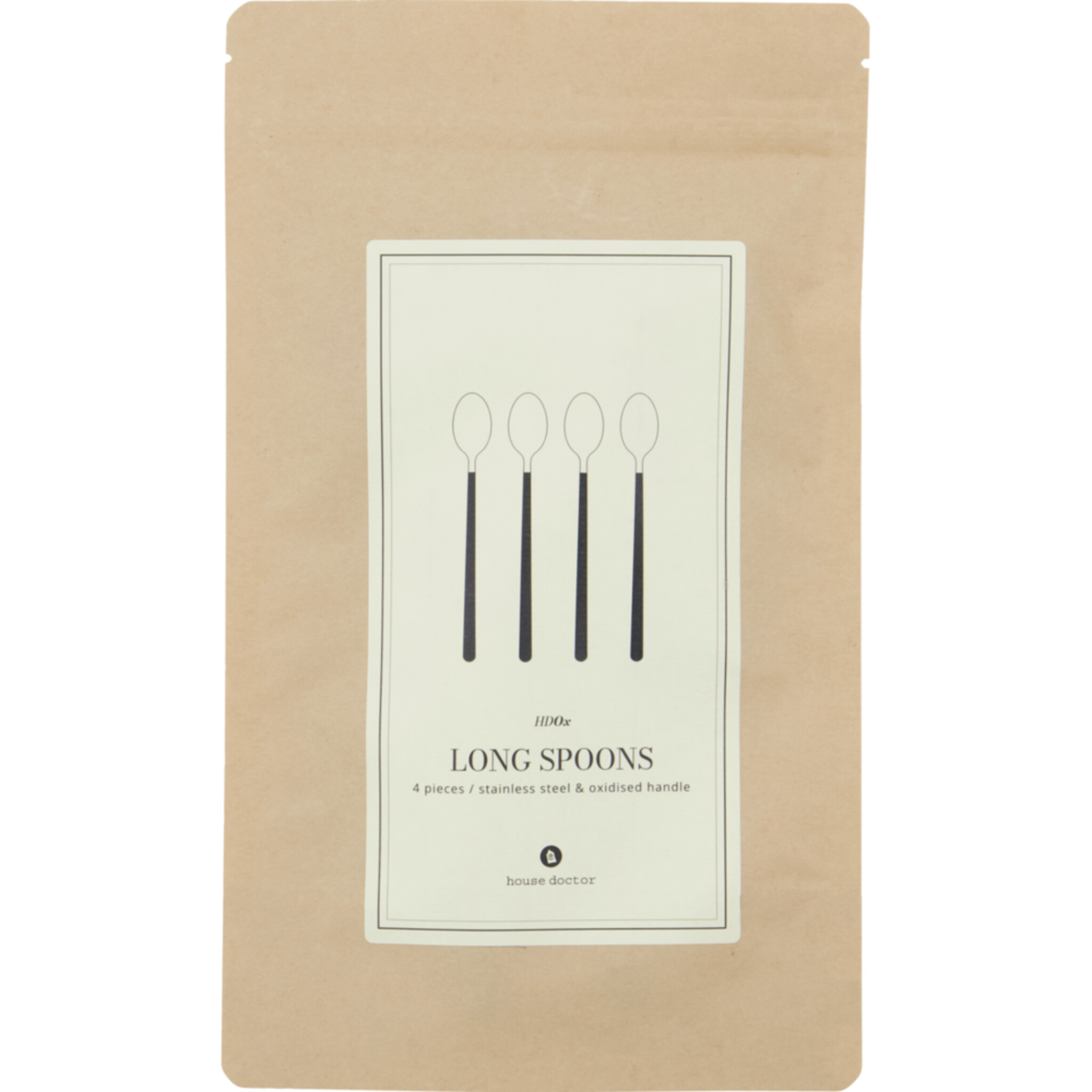 Latte Löffel Ox, schwarz