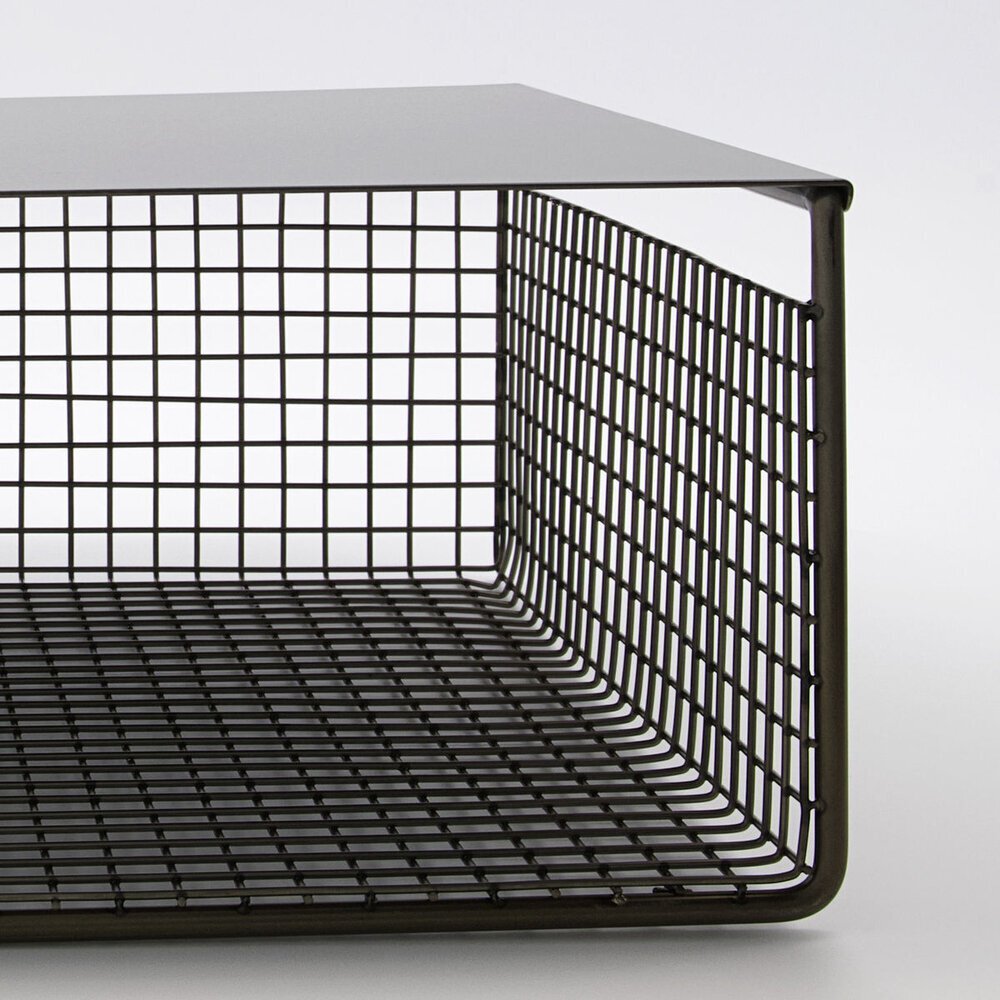 Metallkörbe für Regal Fari 2er Set, schwarz 