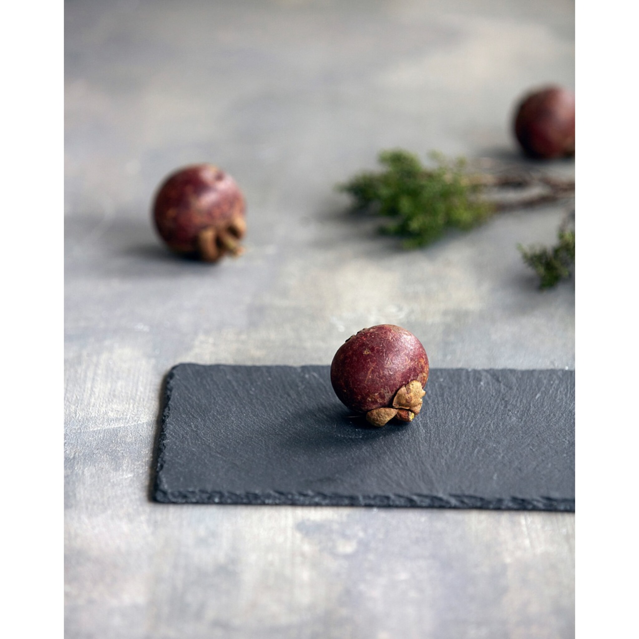 Servierbrett Slate, Schieferplatte, grau