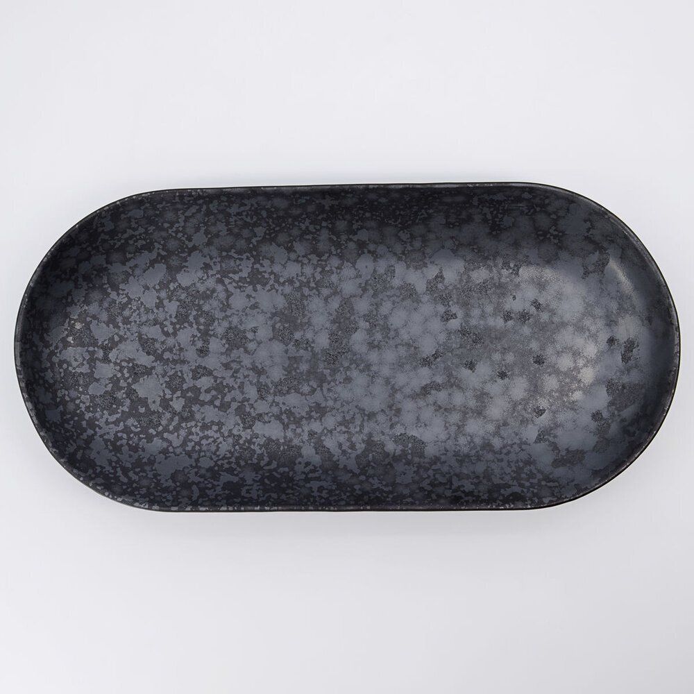 Servierschale Pion länglich, schwarz 