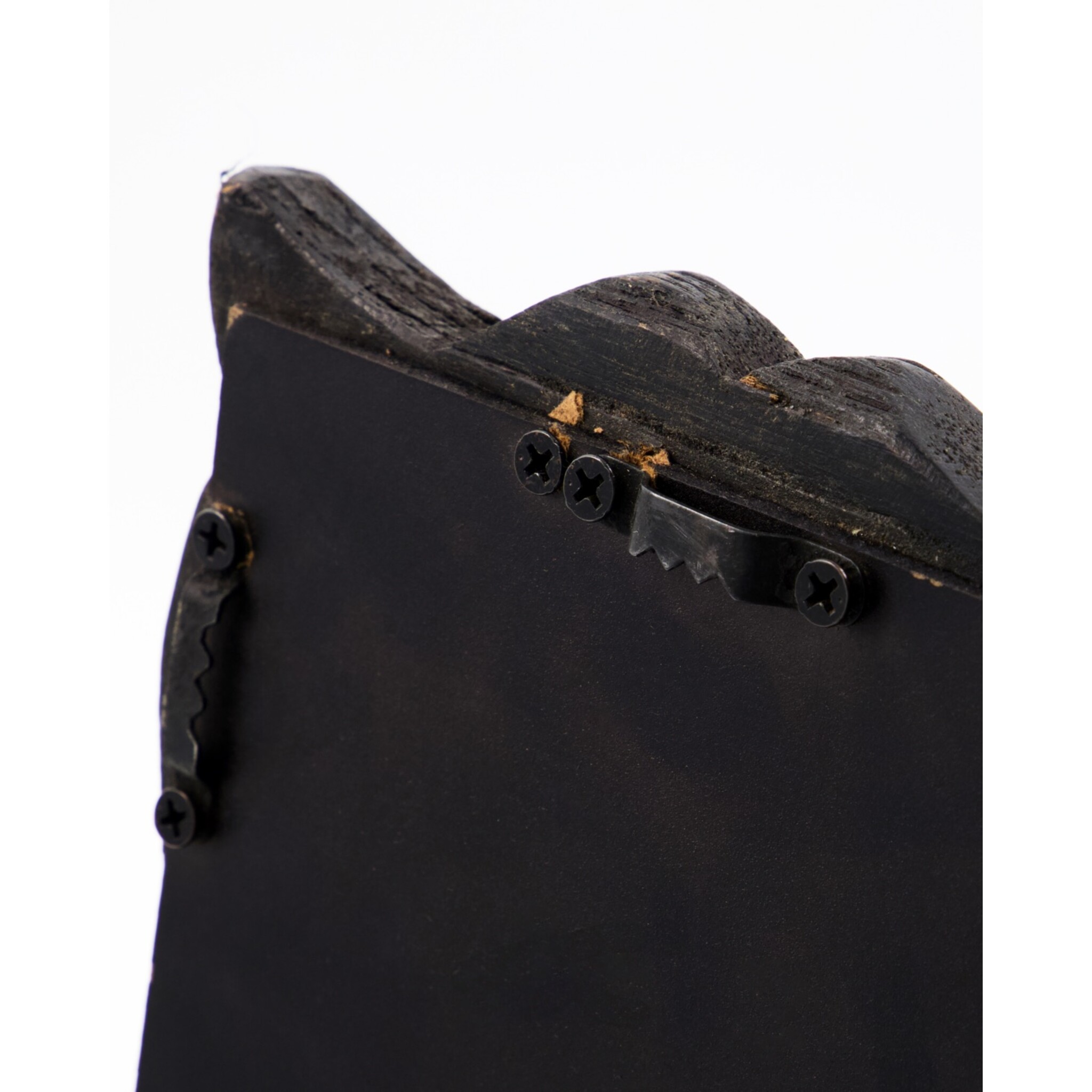 Spiegel Carve mit Holzrahmen, schwarz 