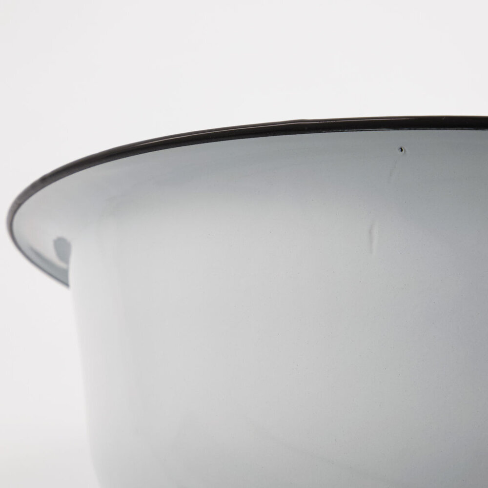 Waschschüssel Emaille, weiss Höhe 12 cm, ∅ 40 cm