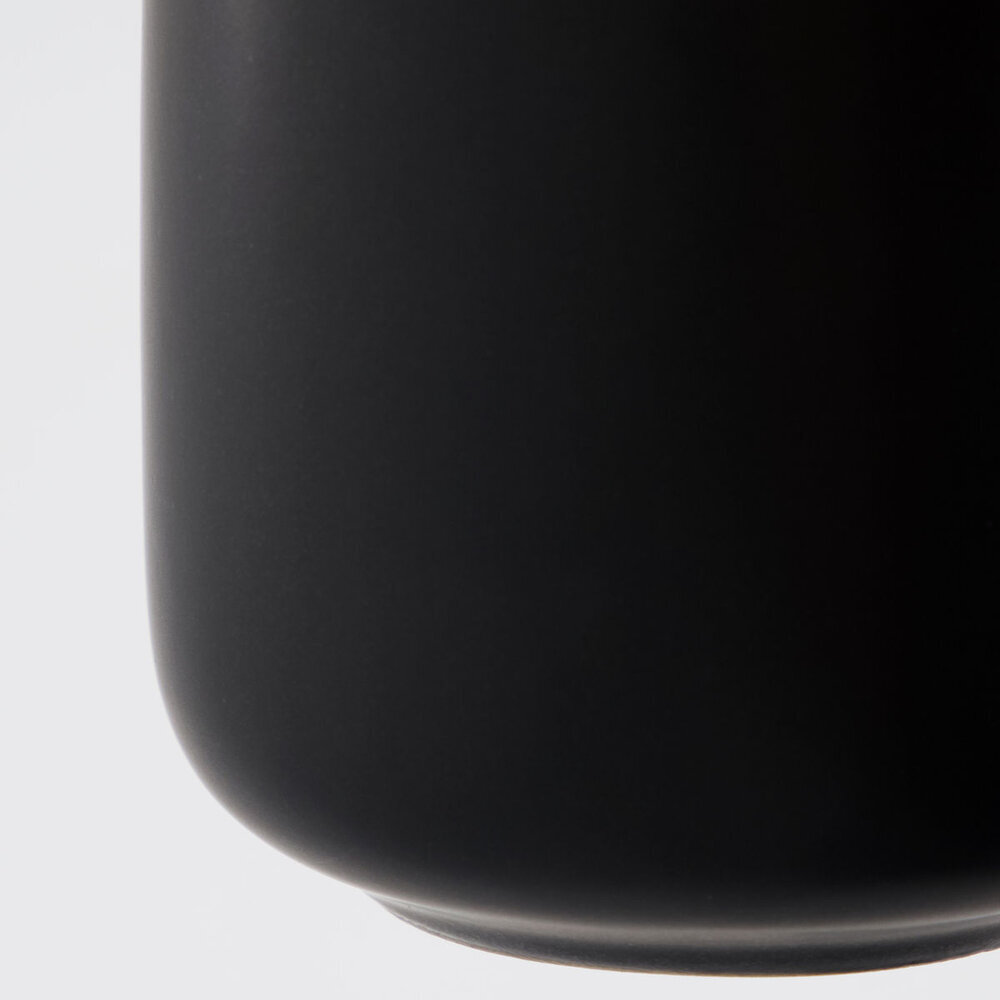 Zahnputzbecher Edga, Schwarz, schwarz 