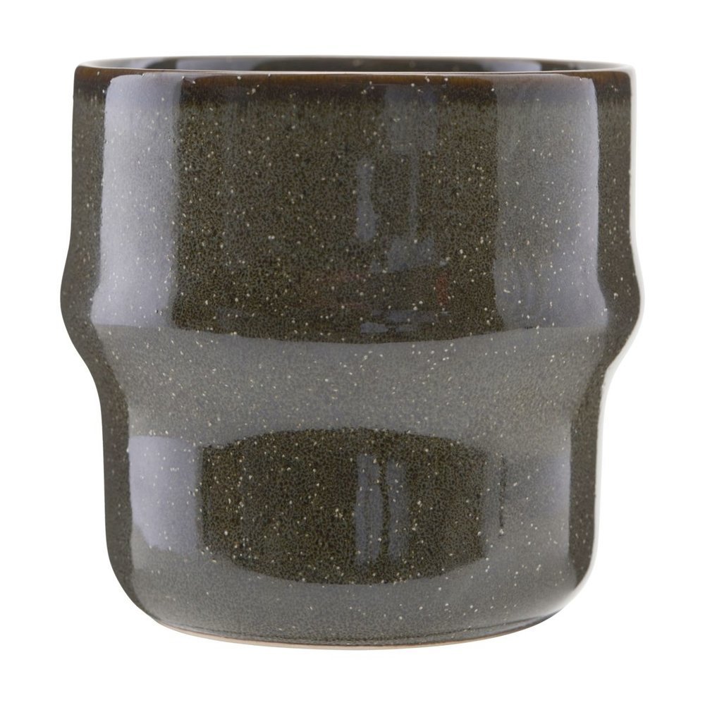 Steingut Becher Lake, grün 