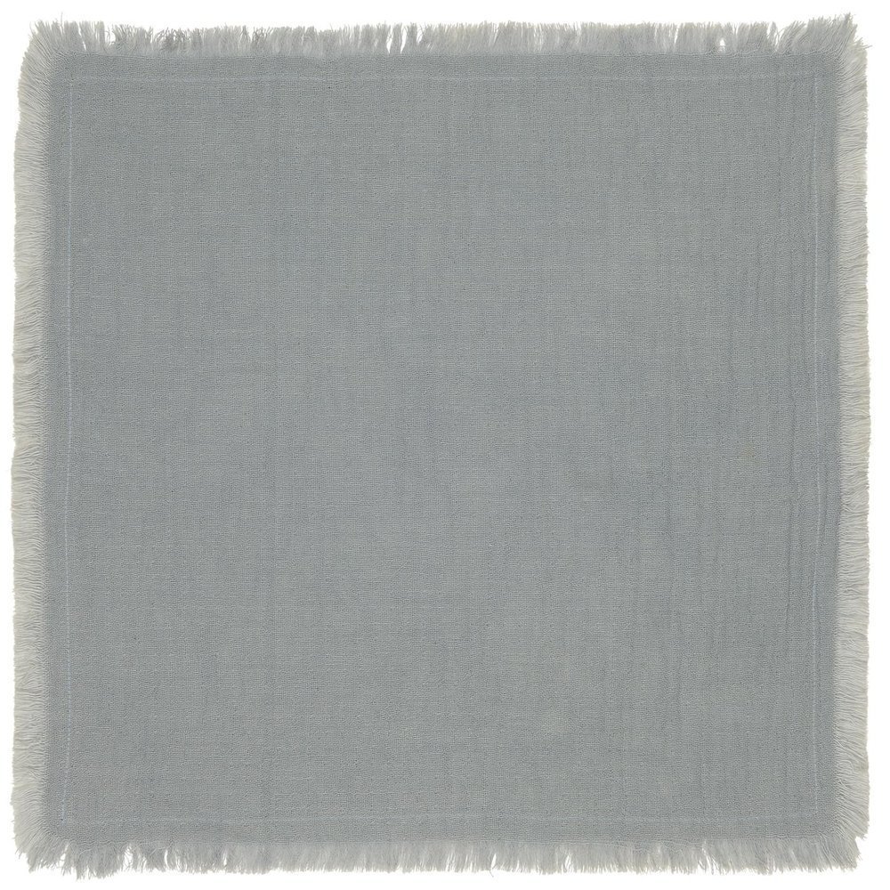 Stoffserviette doppelt gewebt, hellblau 40 x 40 cm