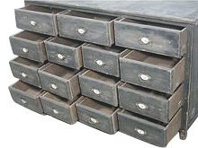 Tante-Emma Ladentisch, schwarz 