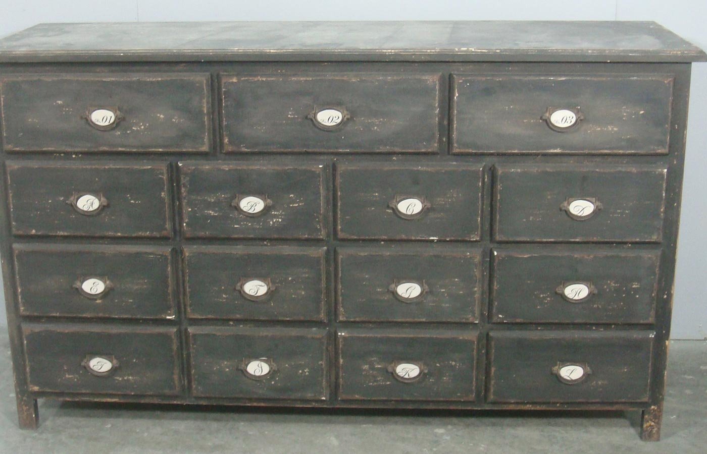 Tante-Emma Ladentisch, schwarz 