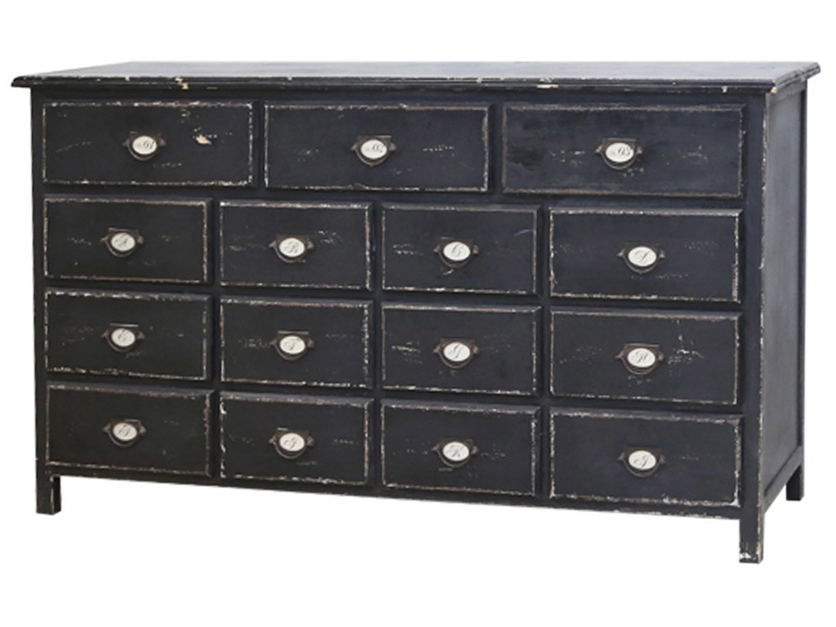 Tante-Emma Ladentisch, schwarz 