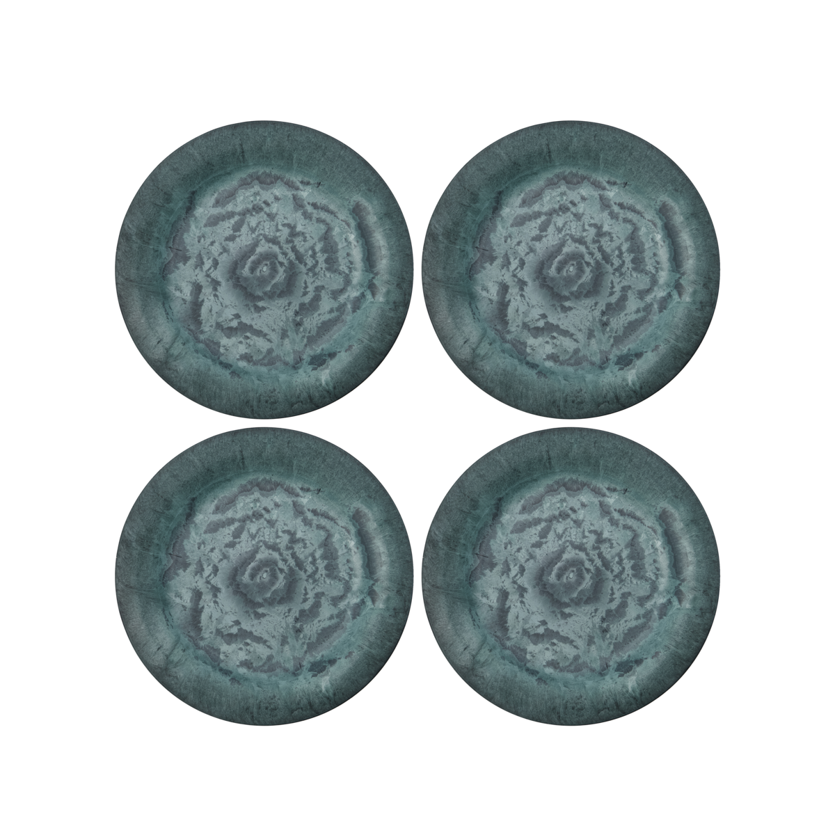 Teller Serveur 4er Set, grün Ø24 cm