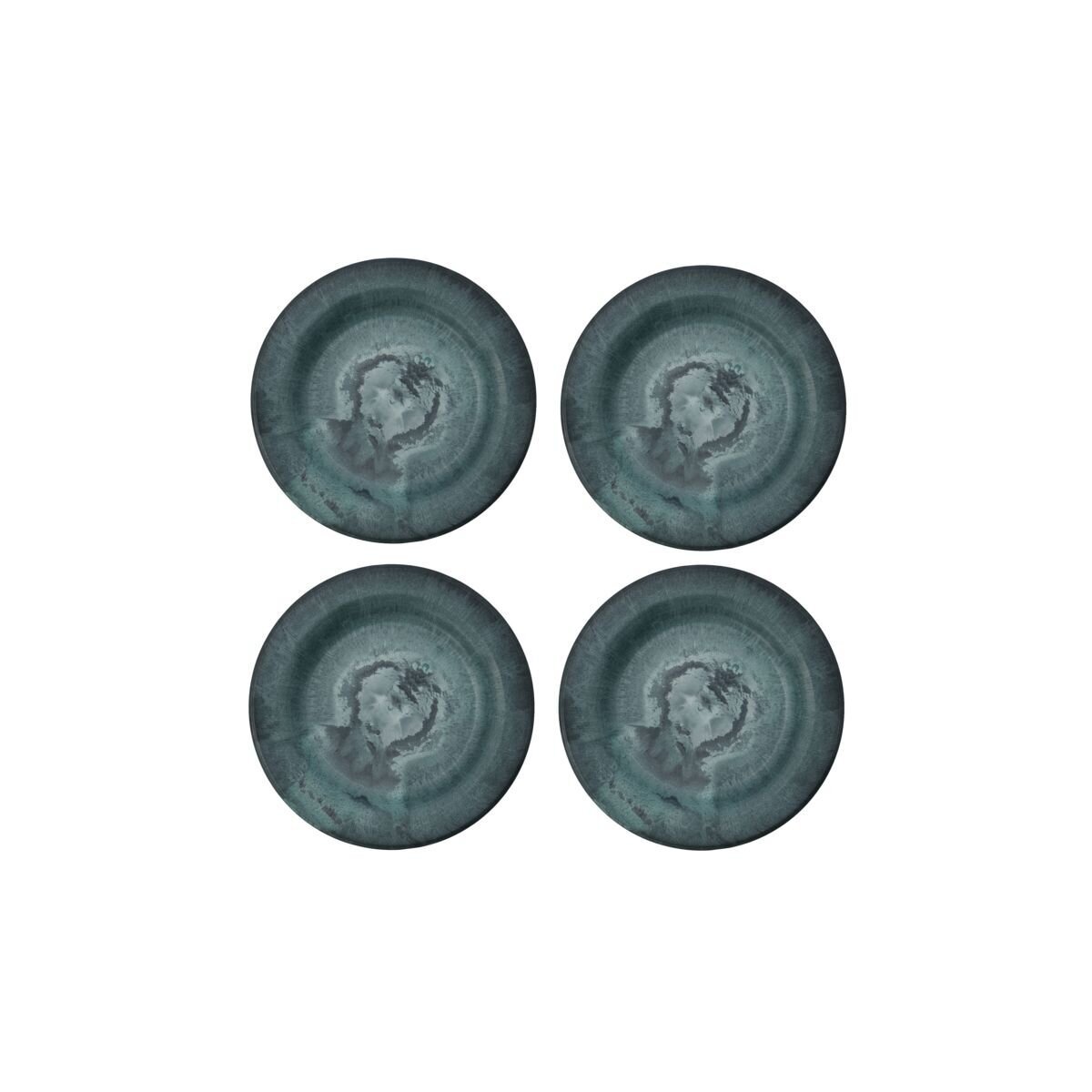 Teller Serveur 4er Set, grün Ø18 cm