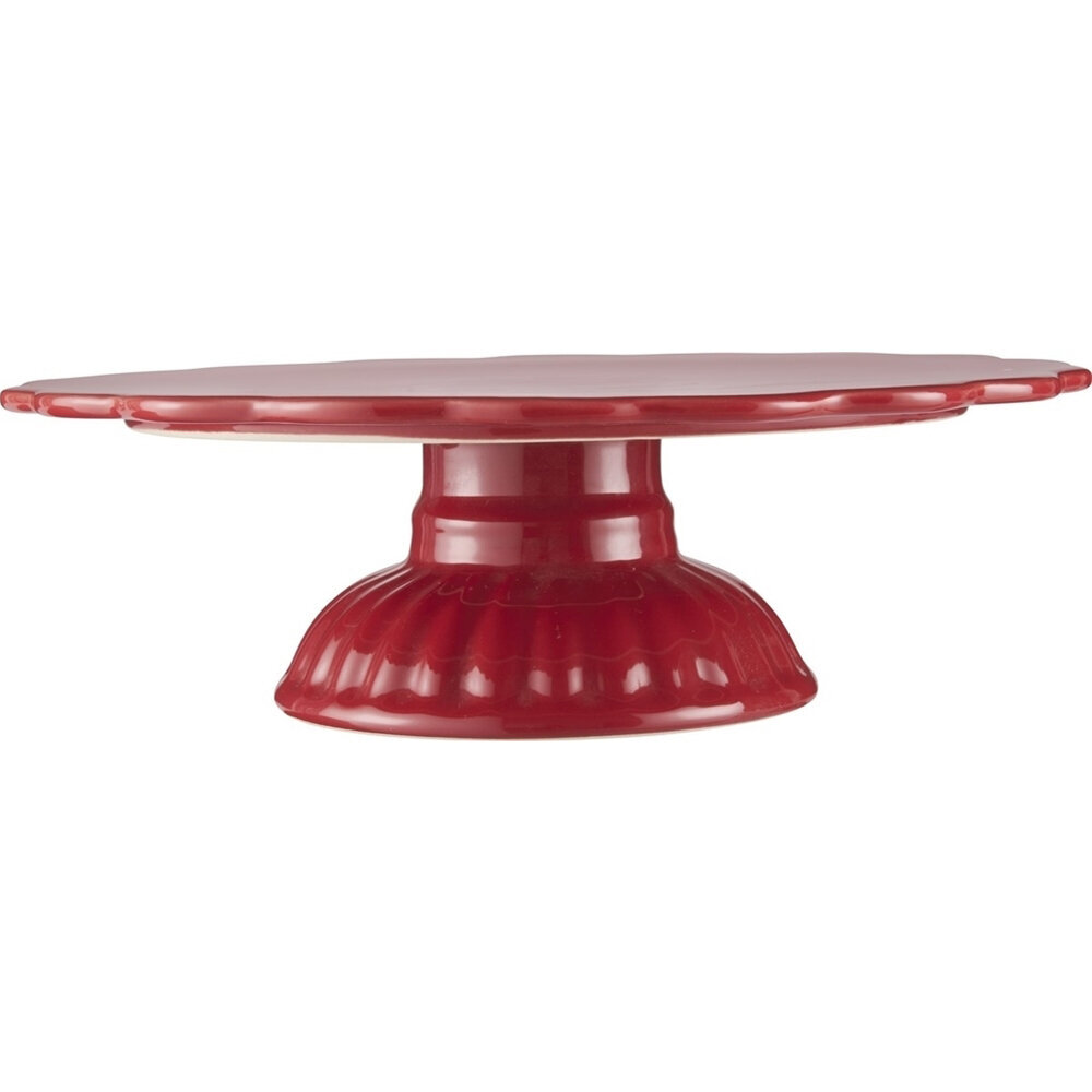 Tortenplatte mit Fuß Mynte, strawberry 