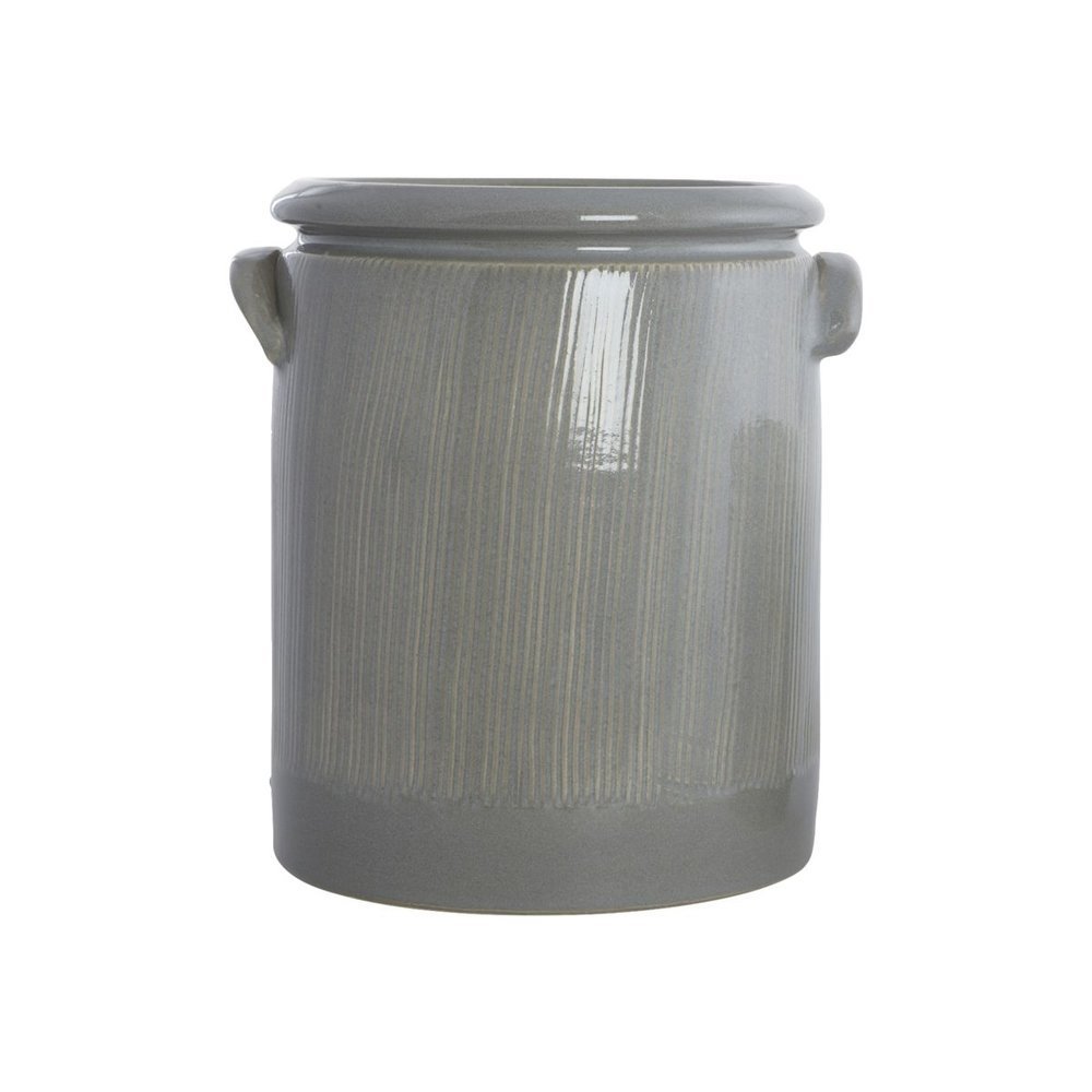 Übertopf Pottery, hellgrau ∅ 19/22 cm, Höhe 24 cm