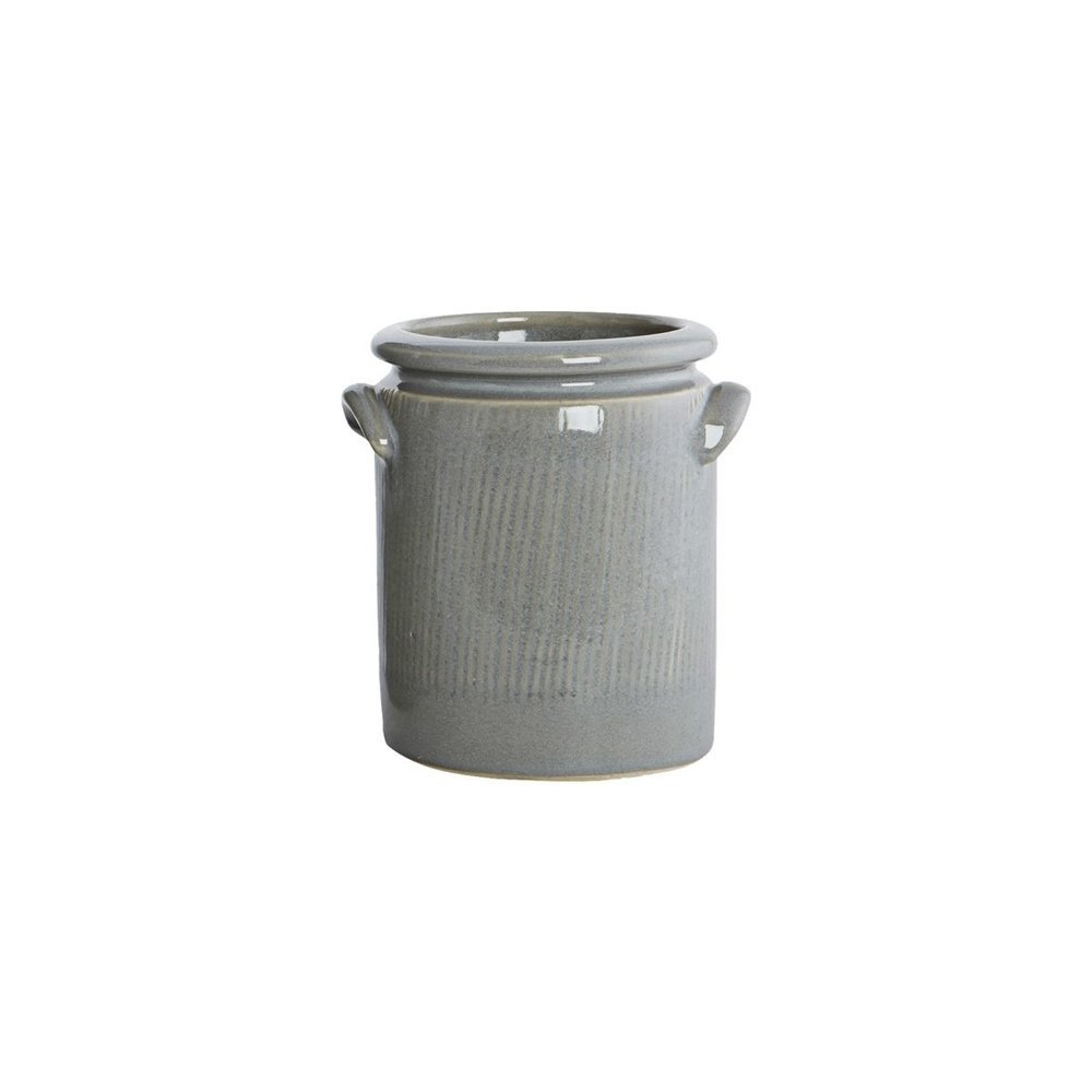 Übertopf Pottery, hellgrau ∅ 12/14 cm, Höhe 15 cm