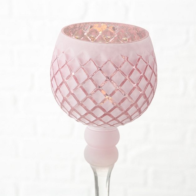 Windlicht Manou 3-teilig, rosa 