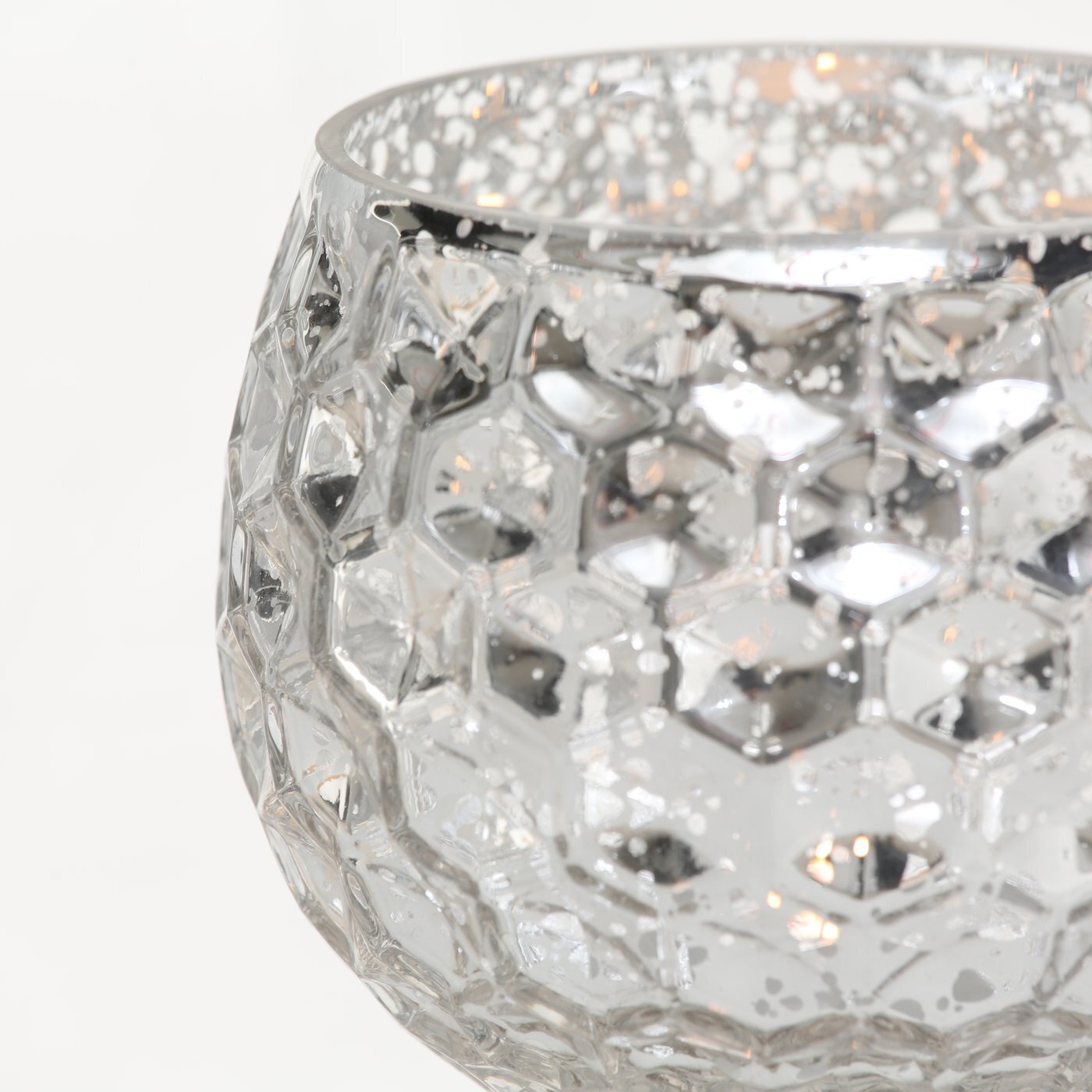 Windlicht Manou 3-teilig, silber metallic 