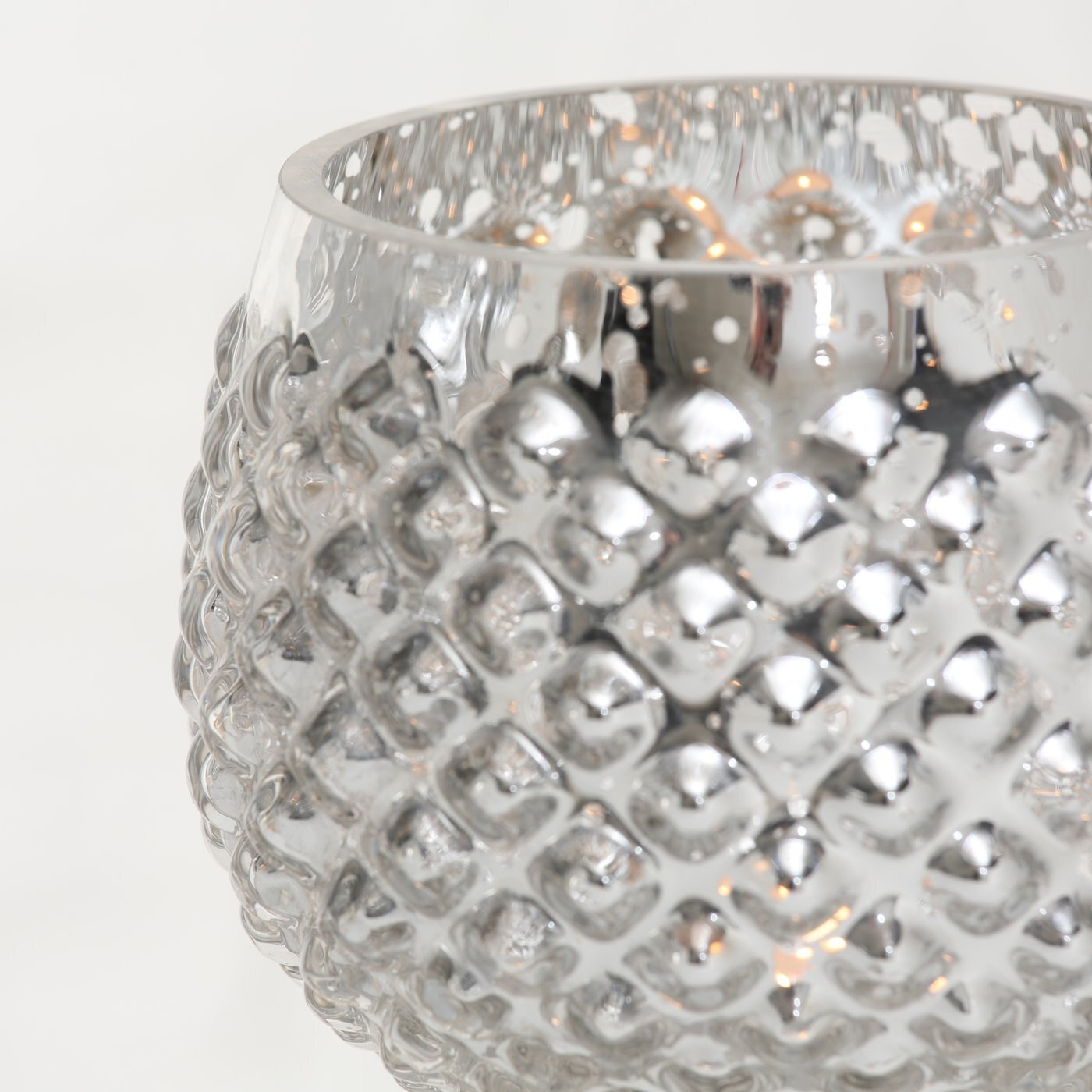 Windlicht Manou 3-teilig, silber metallic 